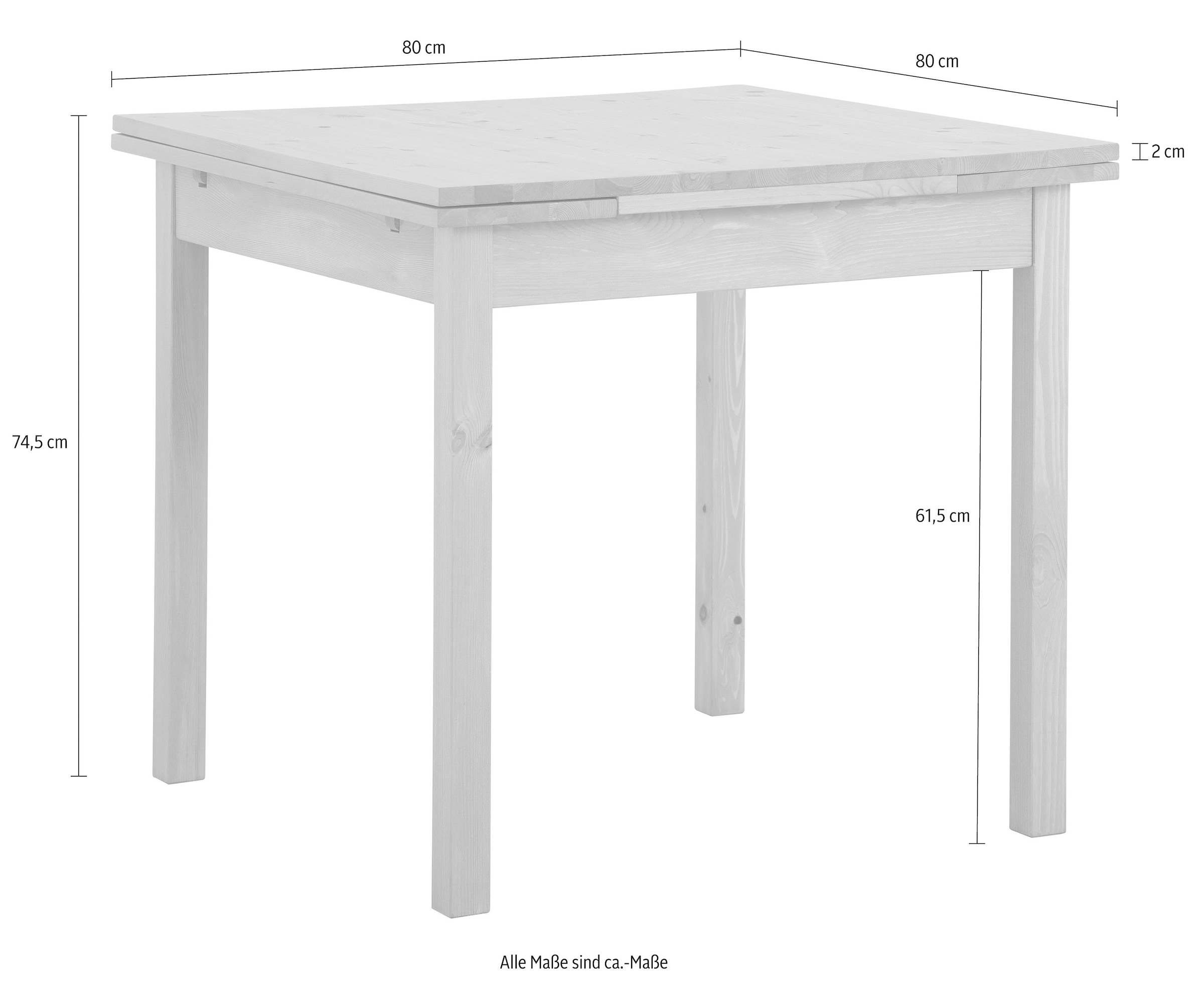 Home affaire Esstisch »Maike, TOPSELLER!« Esstisch, Küchentisch, OTTOs Choice,  Home affaire, Breite 80cm, mit Auszugsfunktion