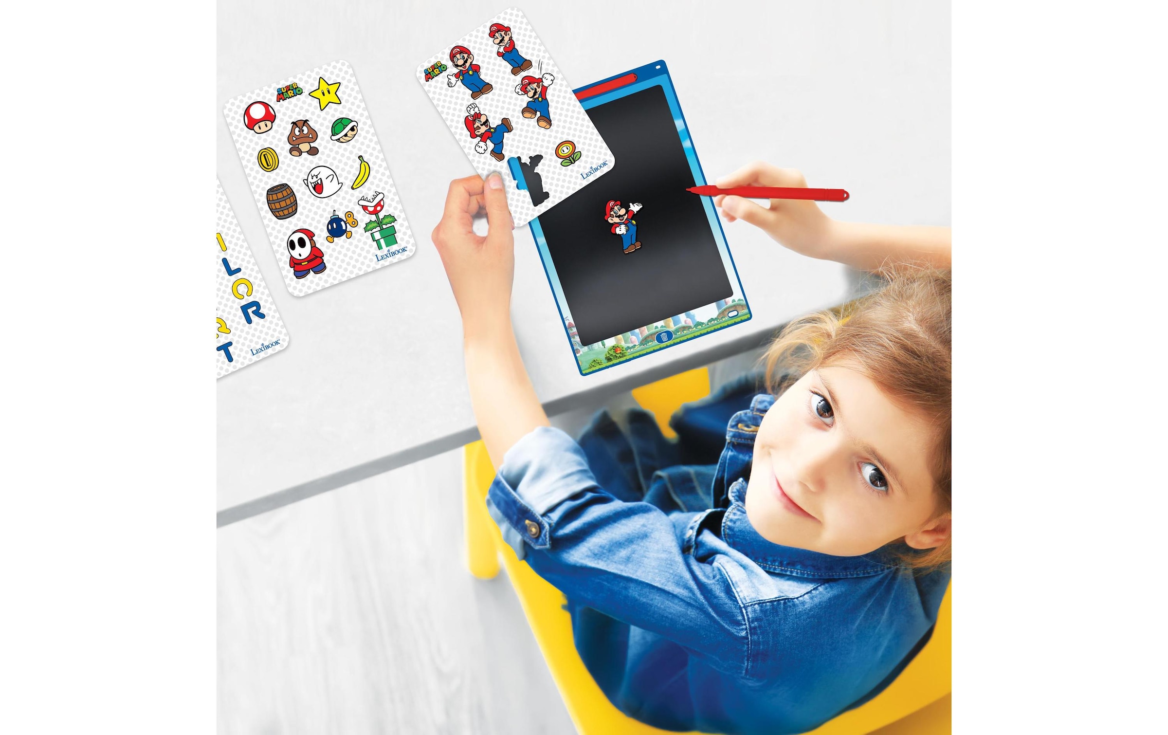 Lexibook® Tableau noir »Bluey 11 Super Mario«