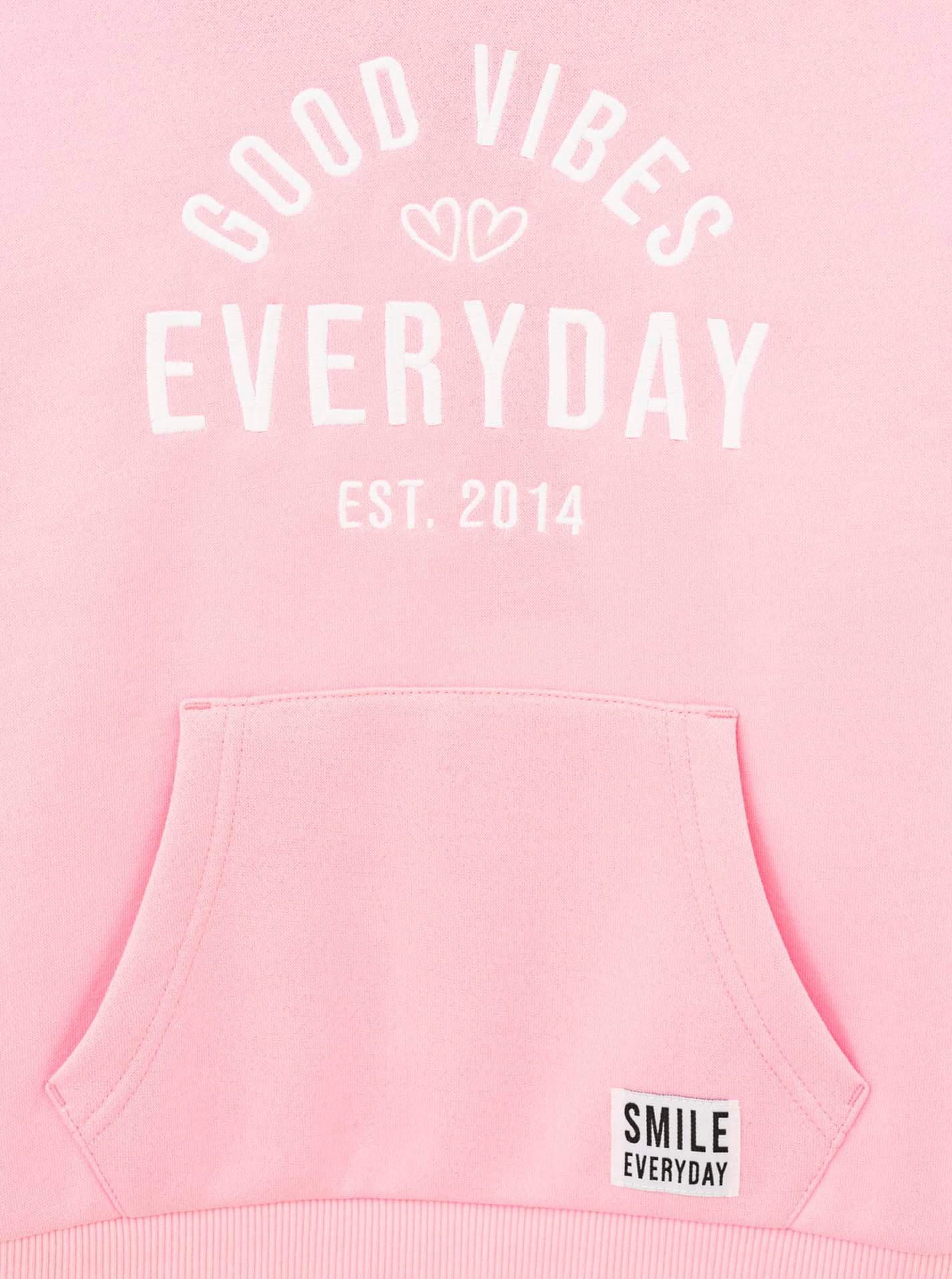 Zwillingsherz Hoodie »"Everyday"«, Mini-Me,mit Stickerei und positiver Botschaft
