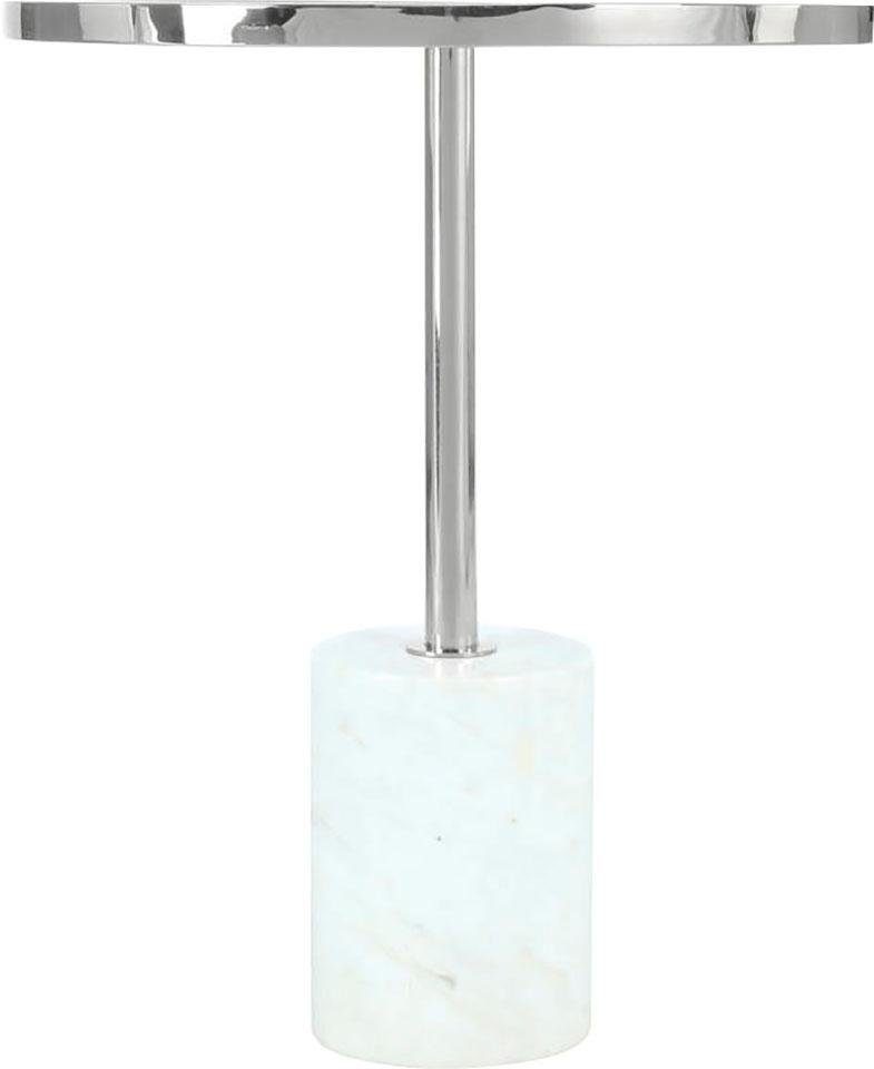 Kayoom Beistelltisch »Lana 525, luxuriöser Beistelltisch, Glamour-Optik, edles Metallgestell« 1 Stk. tlg. Ablage in Marmoroptik, Standfuss aus echtem Marmor, hochwertig