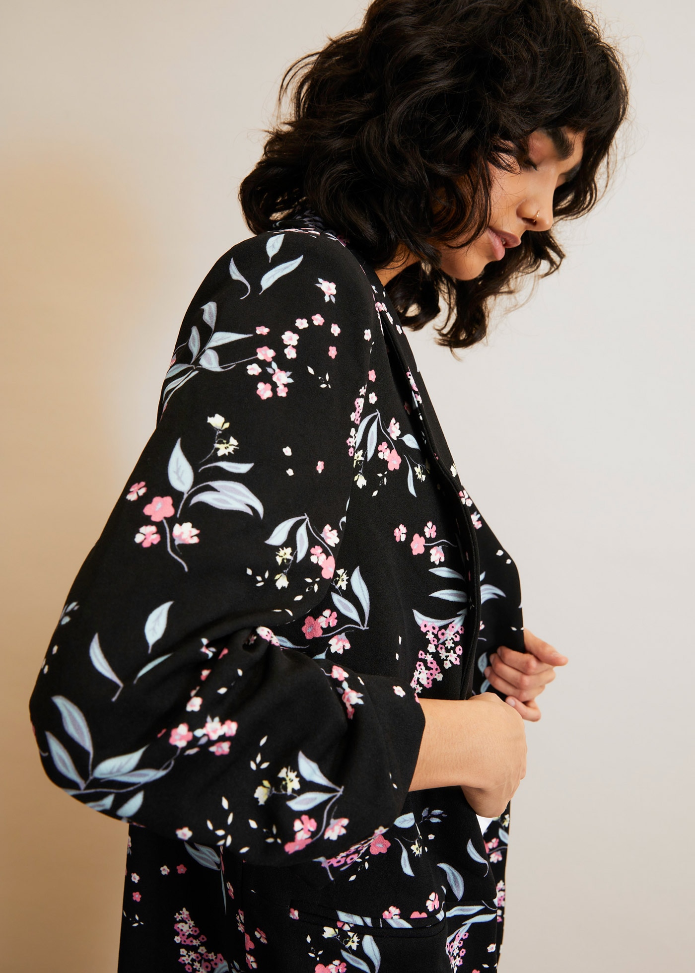 bonprix Blazer long »Longblazer« moderner Look, mit Reverskragen, 3/4-Ärmel, bequeme Passform