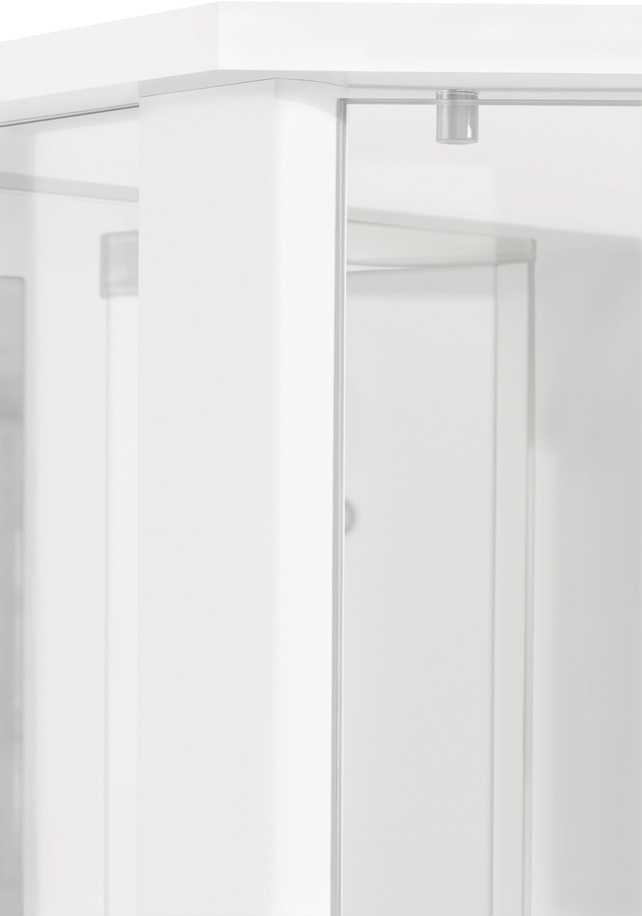 fif möbel Eckvitrine »TRIO Höhe ca. 172 cm, ink. Beleuchtung« Eckvitrine/Glasvitrine 1x Glastür, perfekt für Sammler, Sammlervitrine