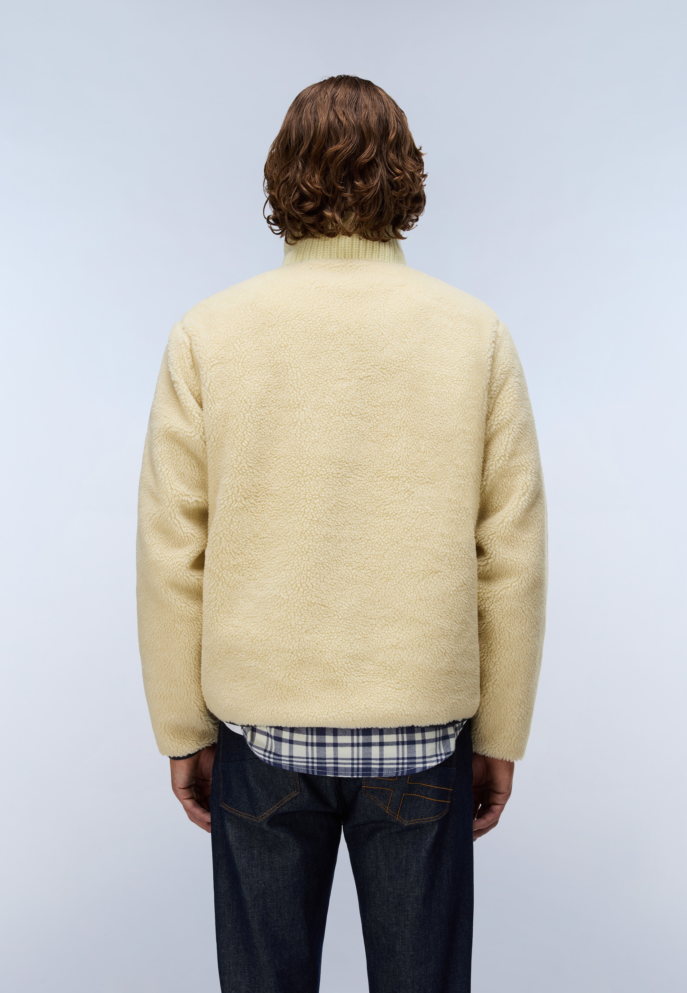 Napapijri Fleeceshirt »T-ARCHIVE FLEECE HZ PUTTY N5E« aus Polyester, mit weichem Griff, auch in grossen Grössen