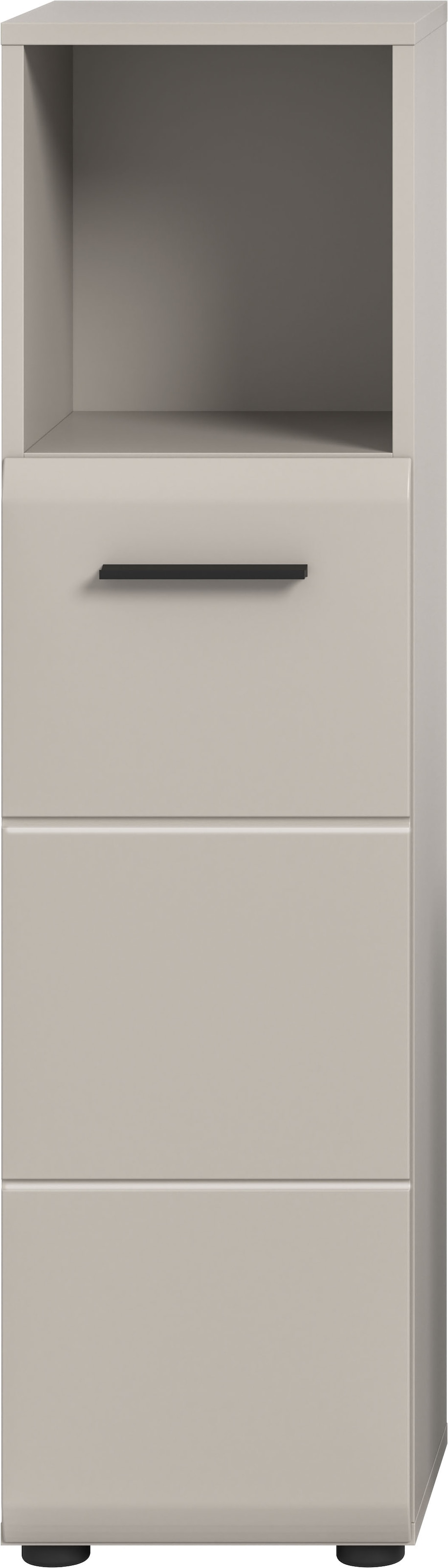 welltime Armoire intermédiaire »FLORENZ,  Höhe 110 cm, 1 Tür, 2 Fachböden, 1 offenes Fach« TOPSELLER!, 1 cuis tlg. Türanschlag wechselbar, hochwertige MDF Front, Badschrank, Bad
