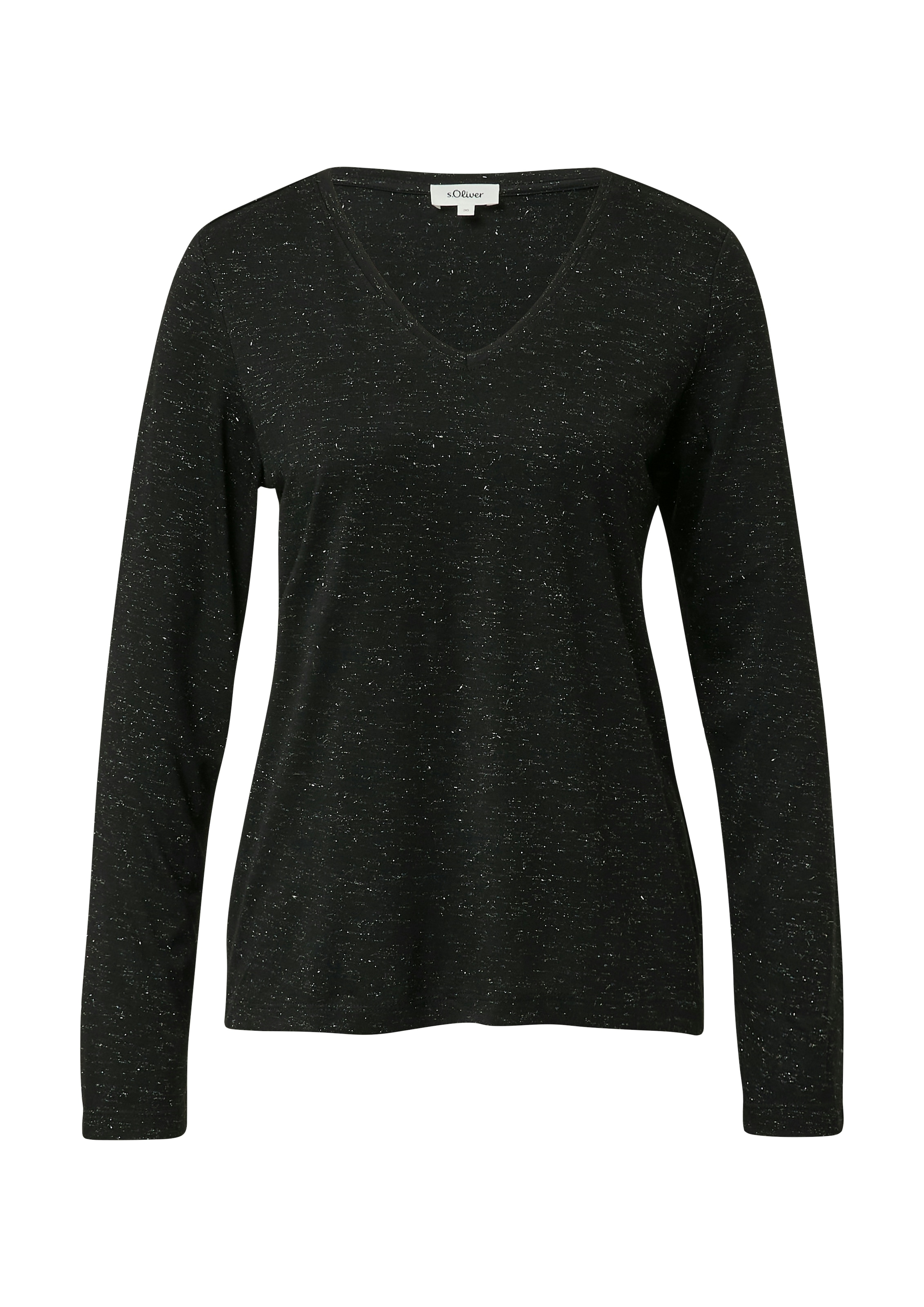 s.Oliver Langarmshirt mit V-Ausschnitt