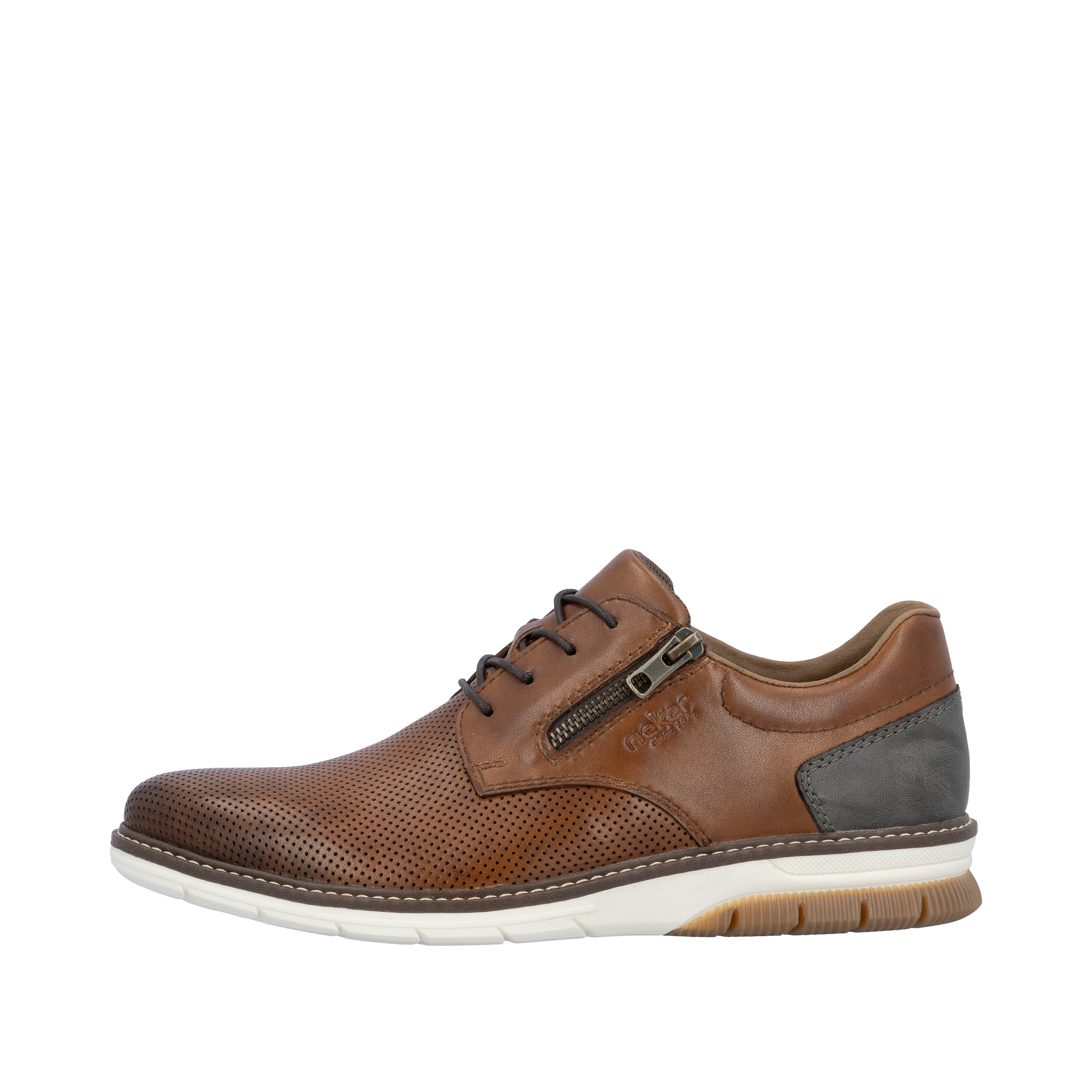 Rieker Chaussure à lacets  demi-chaussure, sneaker de loisir, chaussure à lacets casual avec perforations