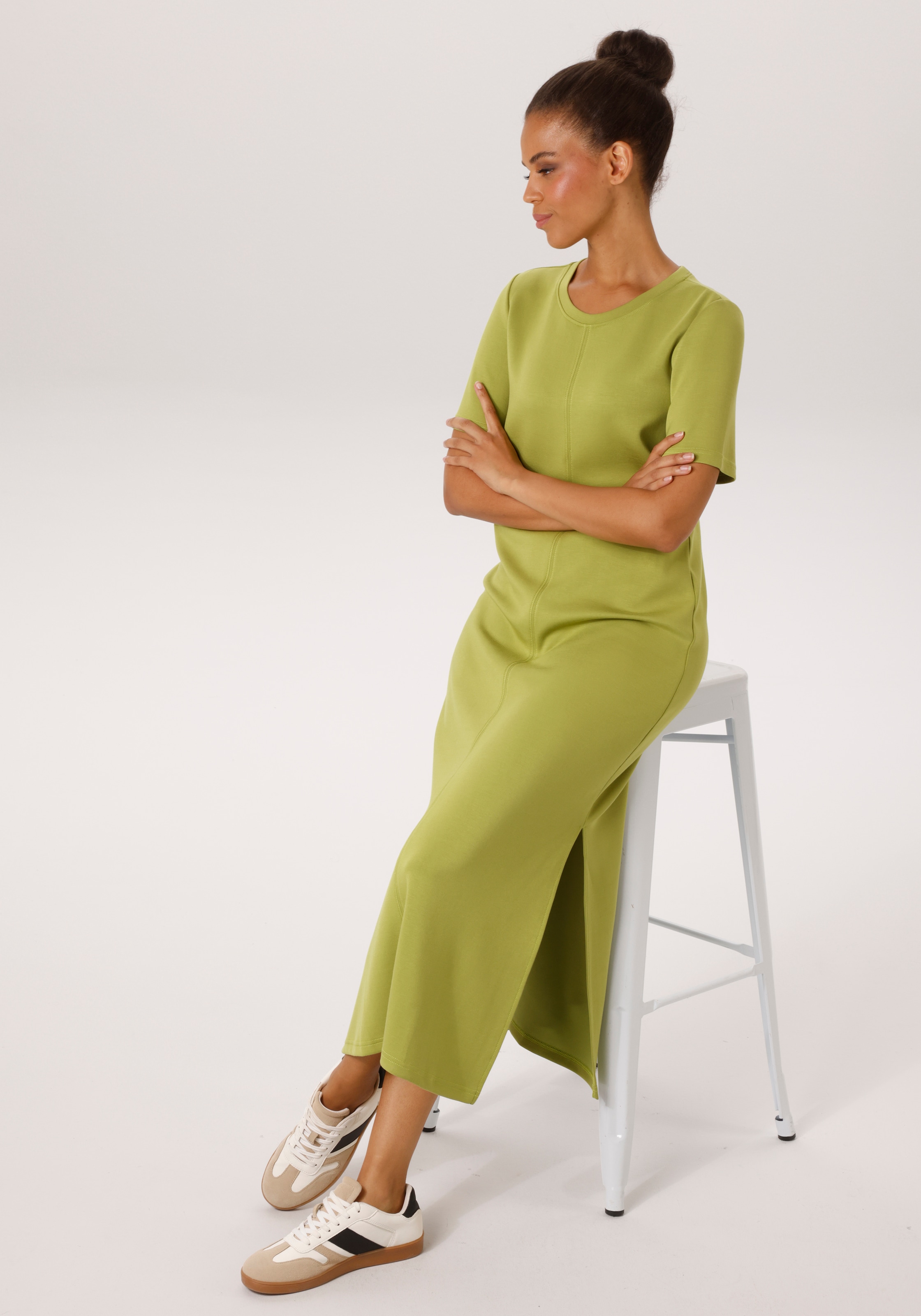 Aniston CASUAL Maxikleid mit Seitenschlitzen