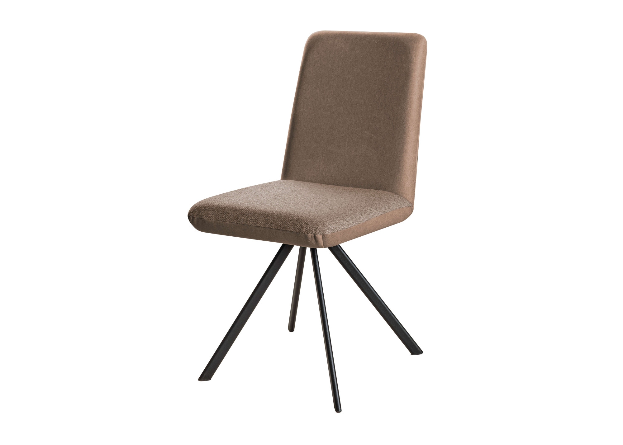 GOODproduct Esszimmerstuhl »Gabi Polsterstuhl, Küchenstuhl, 4-Fussstuhl« () Gestell aus matt-schwarzem Flachmetall, stabil, 2-Stoff-Design