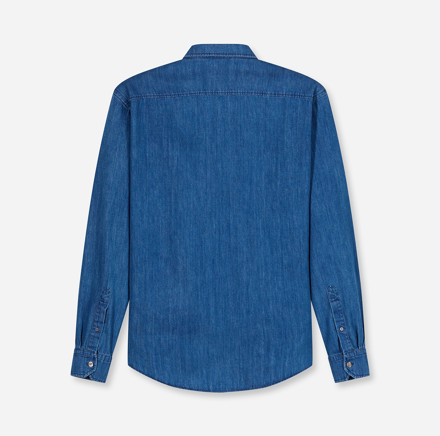 OLYMP Chemise en jean »Casual« im Denim-Look, Kentkragen