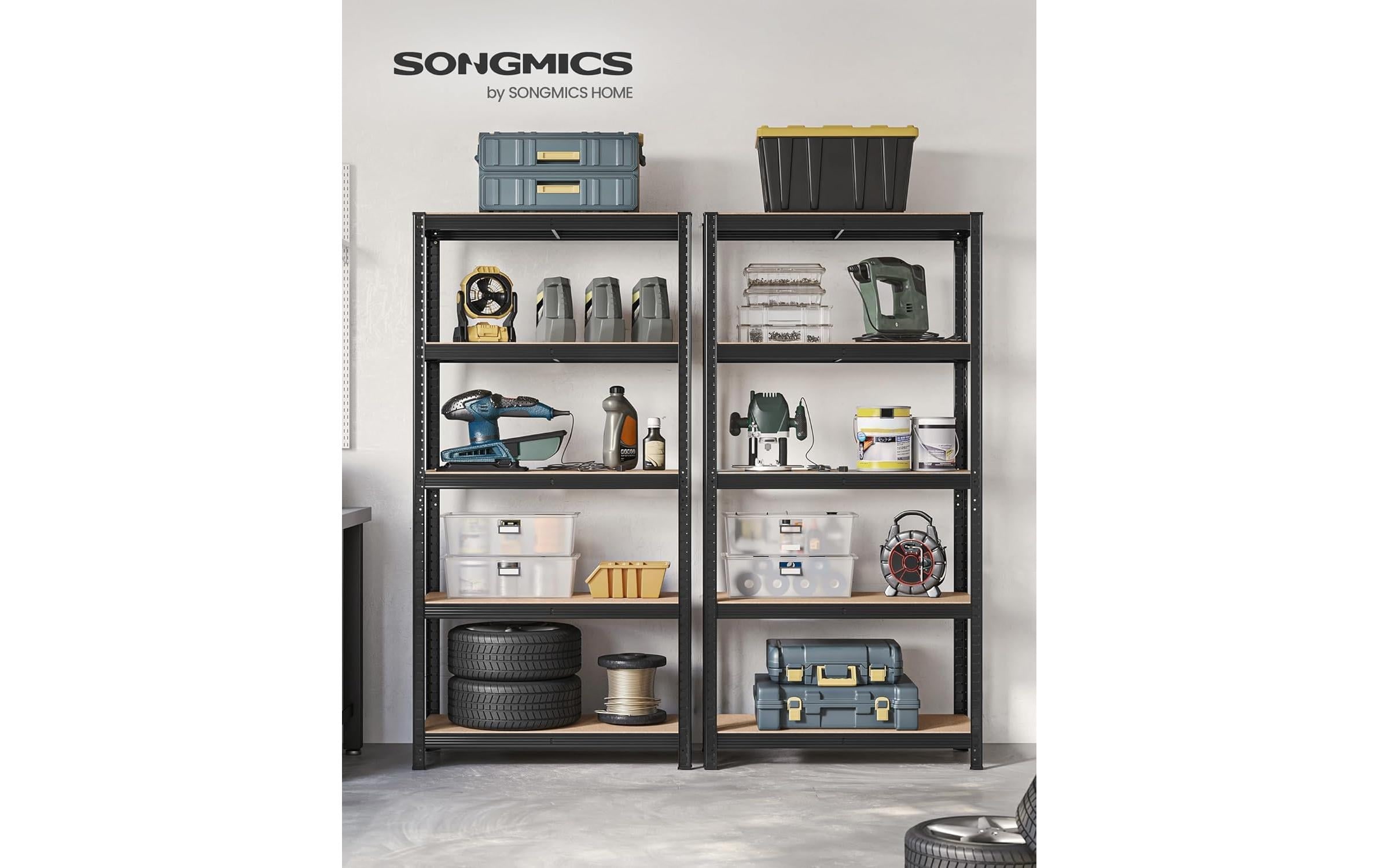 SONGMICS Regal »Songmics Regal 5 Ablagen Schwarz«