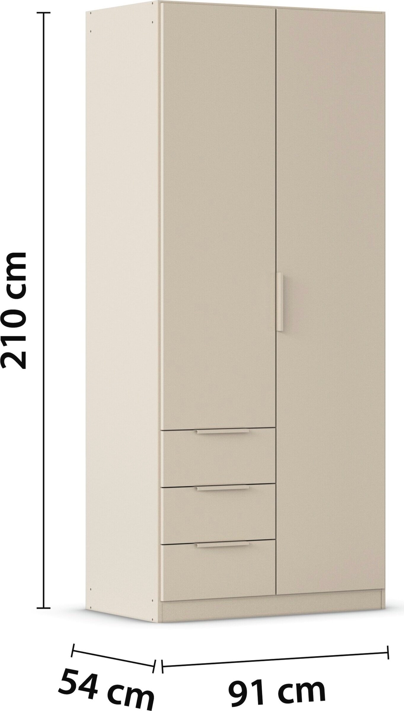 GOODproduct Armoires à vêtements »Mehrzweckschrank Schrank Schlafzimmer Garderobe Mietswohnung XEELINA« Plus de flexibilité grâce à une organisation variable des tiroirs FABRIQUÉ EN ALLEMAGNE