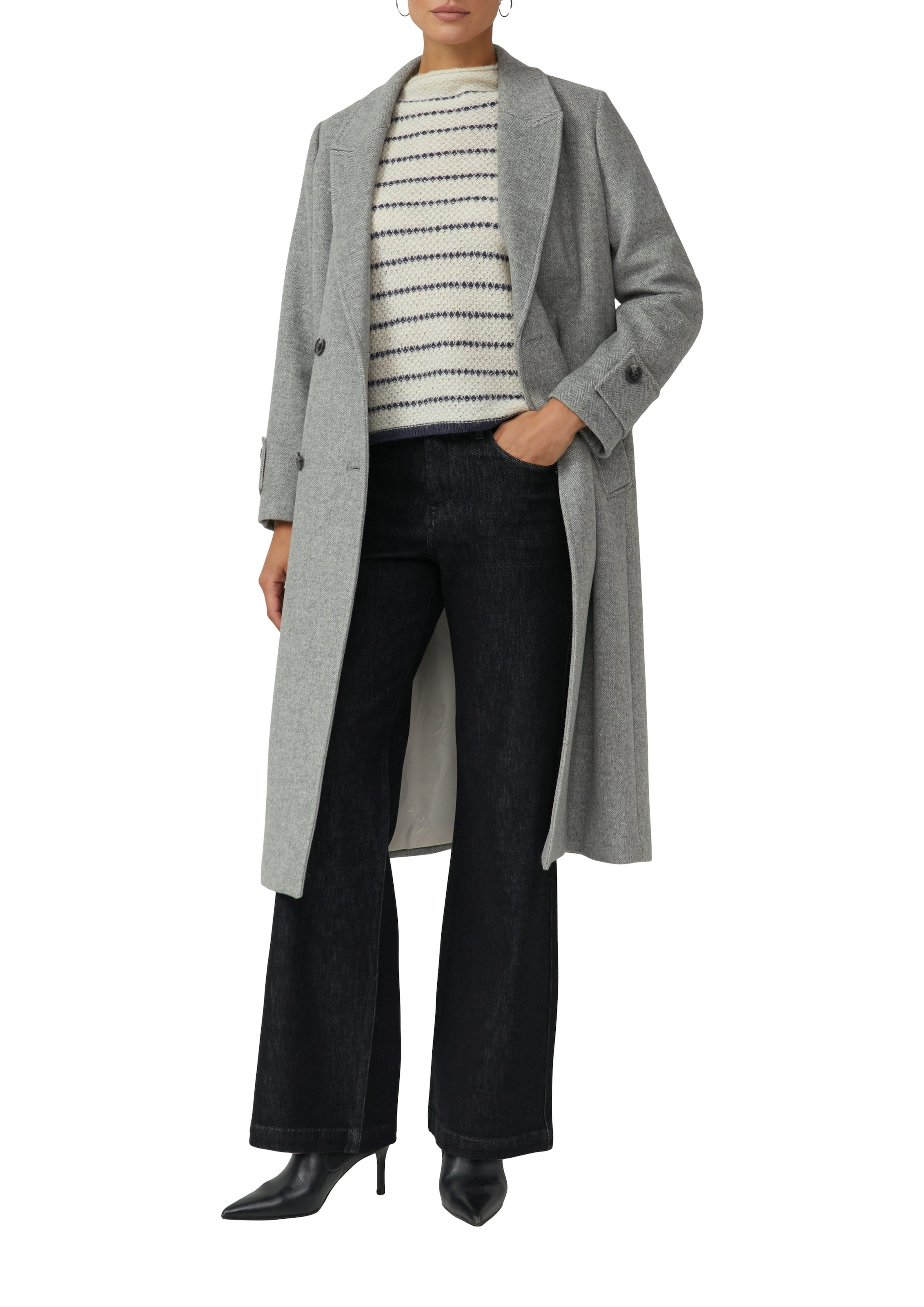 s.Oliver BLACK LABEL Pull en tricot gestreift, mit Turtleneck