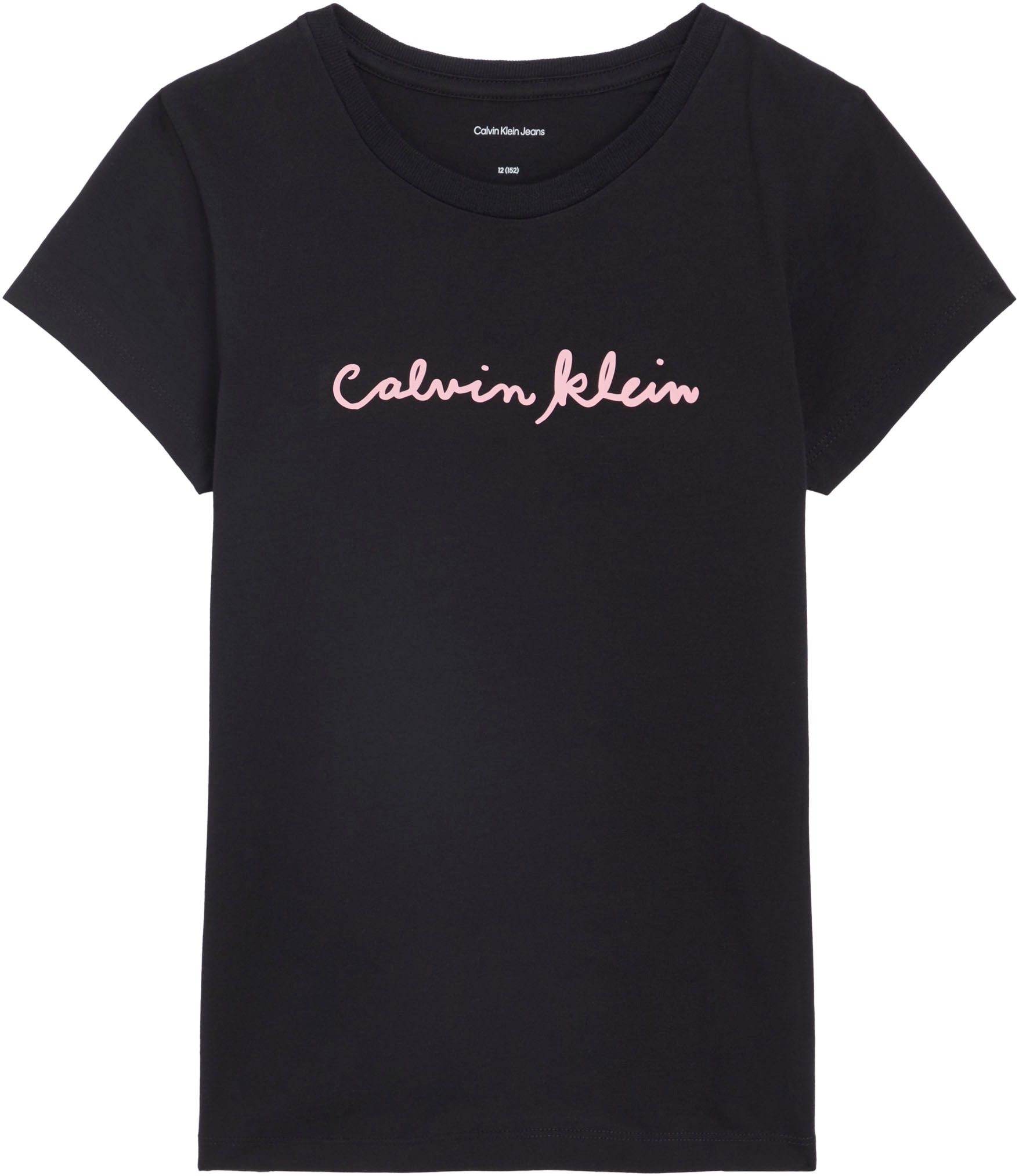 Calvin Klein Jeans T-shirt »SCRIPT LOGO SLIM T-SHIRT« Regular fit für Kinder, mit Logoschriftzug