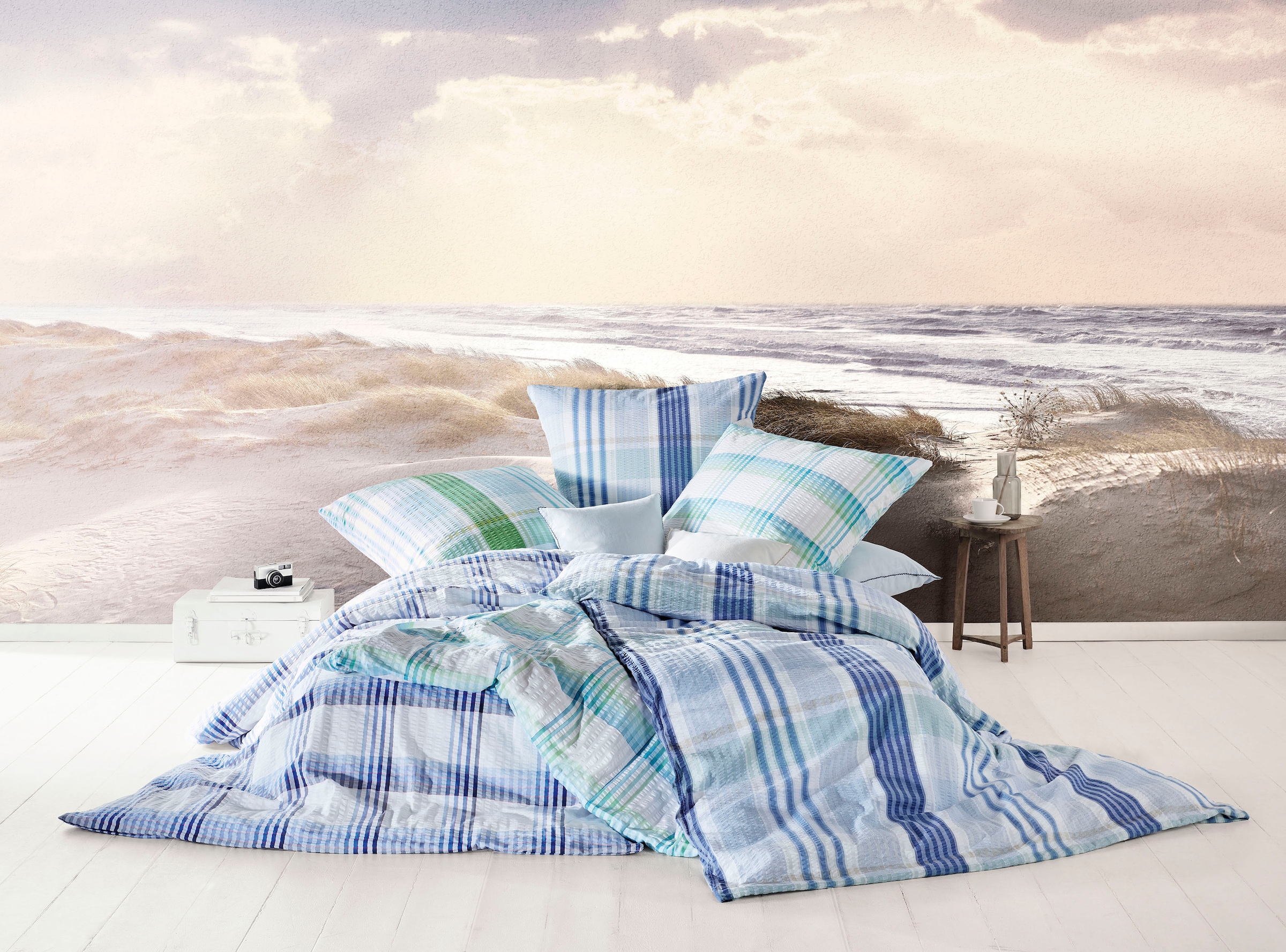 fleuresse Linge de lit »Rio« 3 cuis Seersucker, Baumwolle, in Gr. 135x200, 155x220, 200x200cm