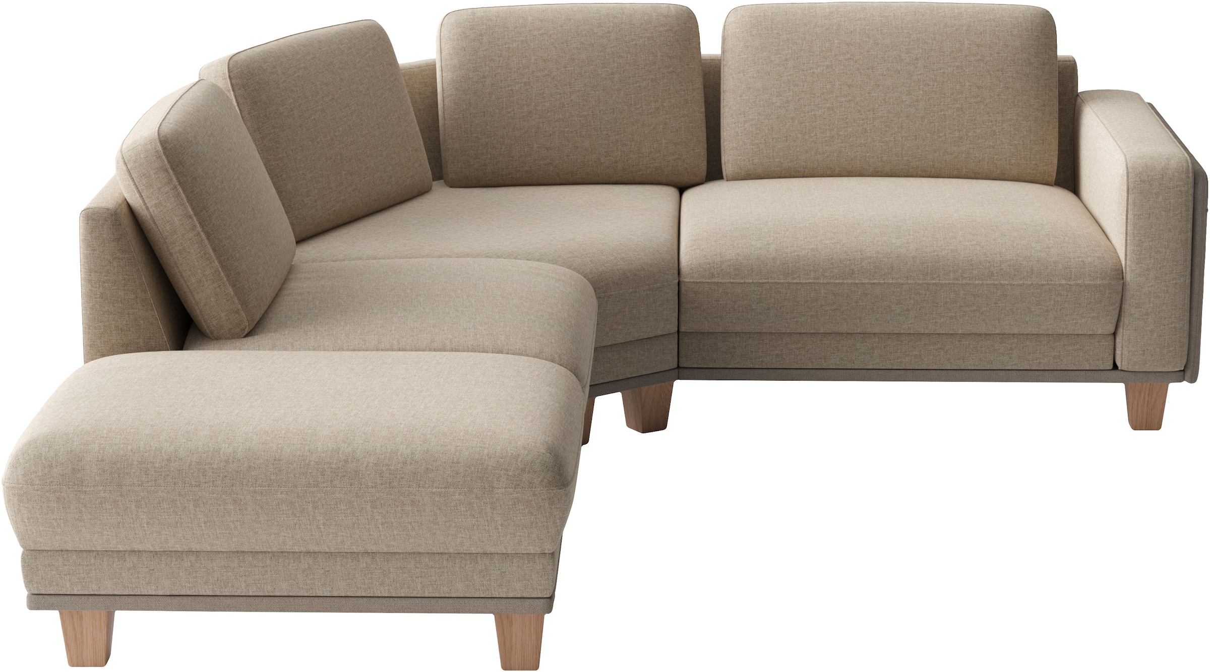 sit&more Ecksofa »Concept« Modernes Sofa in drei Fussfarben zur Auswahl