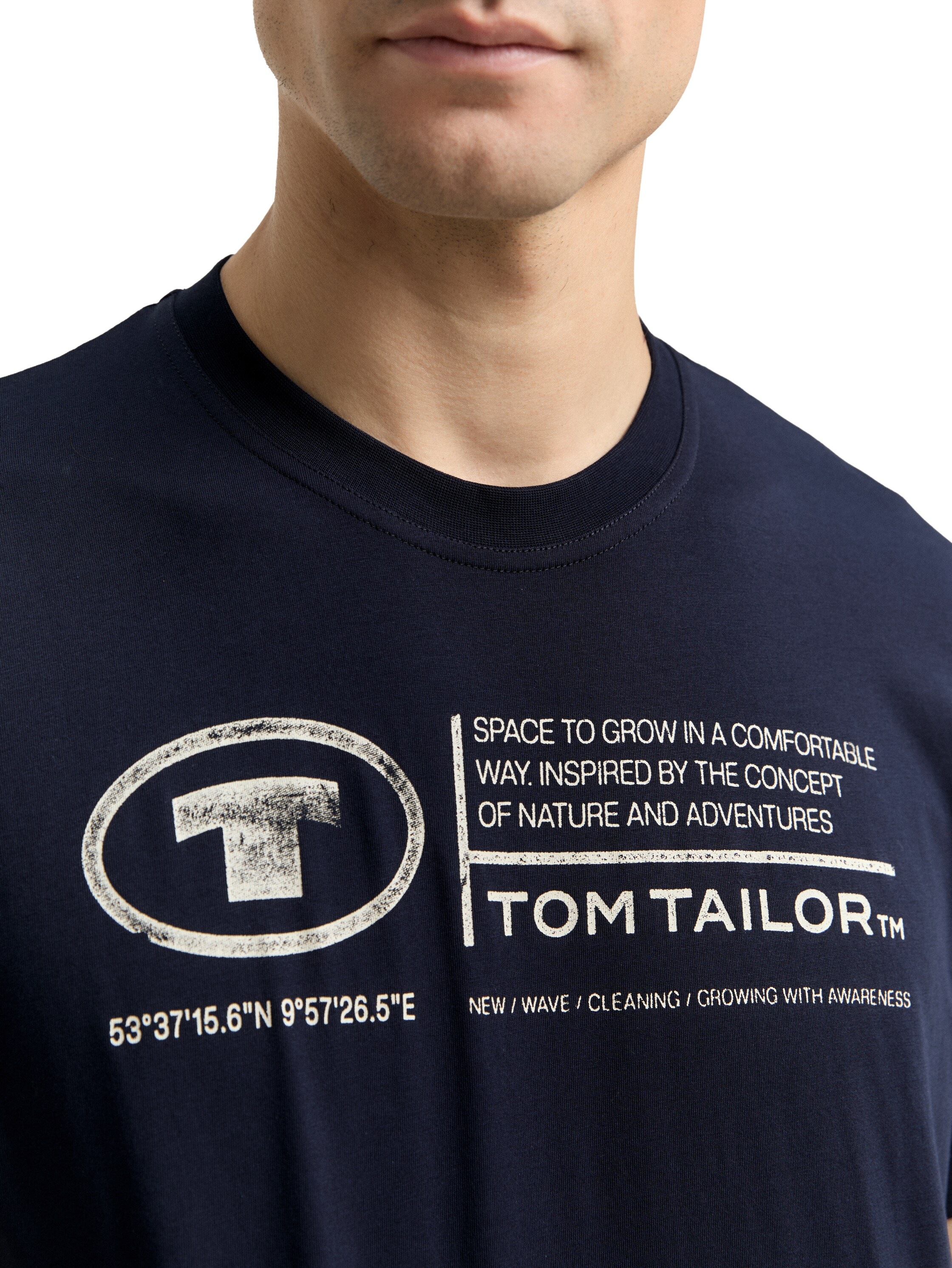 TOM TAILOR T-shirt imprimé »Tom Tailor Herren T-Shirt Frontprint«
