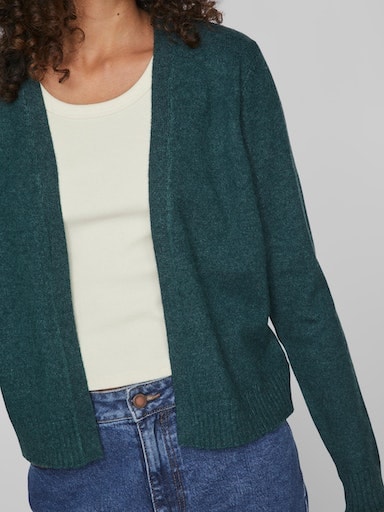 Vila Cardigan »VIRIL SHORT L/S KNIT CARDIGAN-NOOS« Materialmix, regular fit