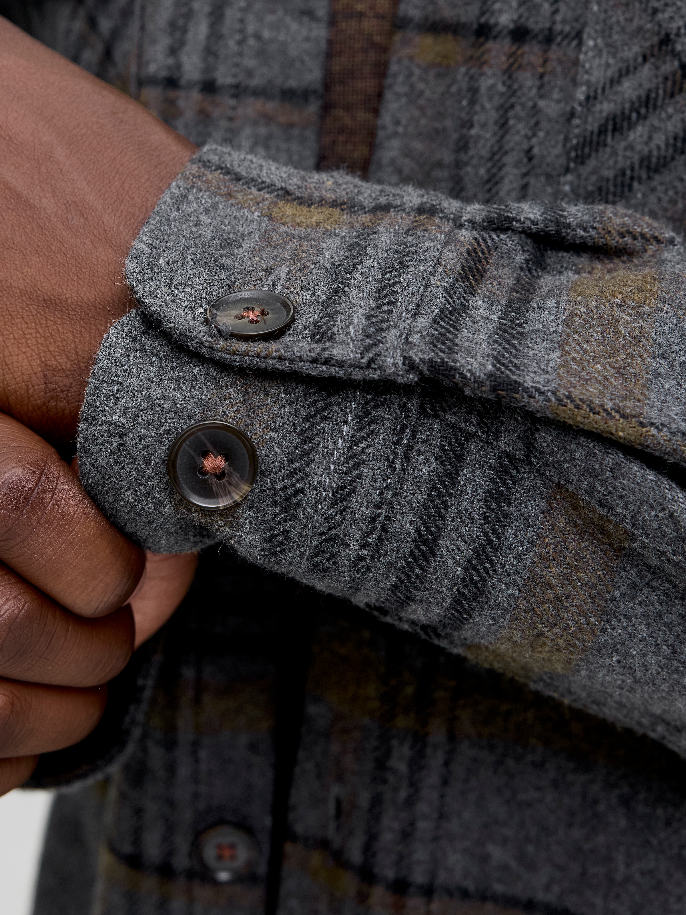 Jack & Jones Chemise à manches longues »JPRRAYLE MELANGE CHECK L/S OVERSHIRT SN«