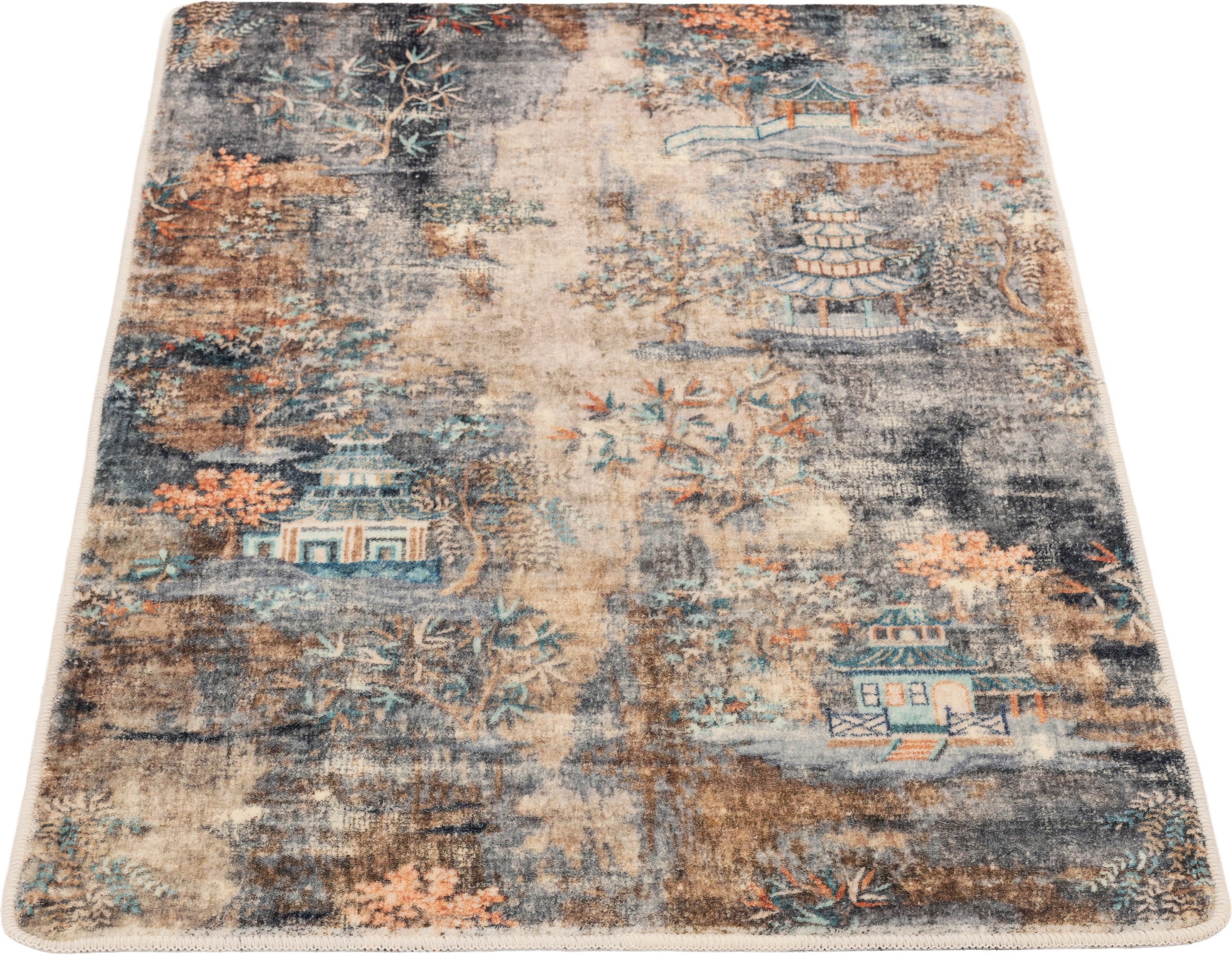 Gino Falcone Tapis de bain »Aquata GF-164, Badvorleger, Badezimmer Teppich« Höhe 5 mm Badteppich, bedruckt, rechteckig
