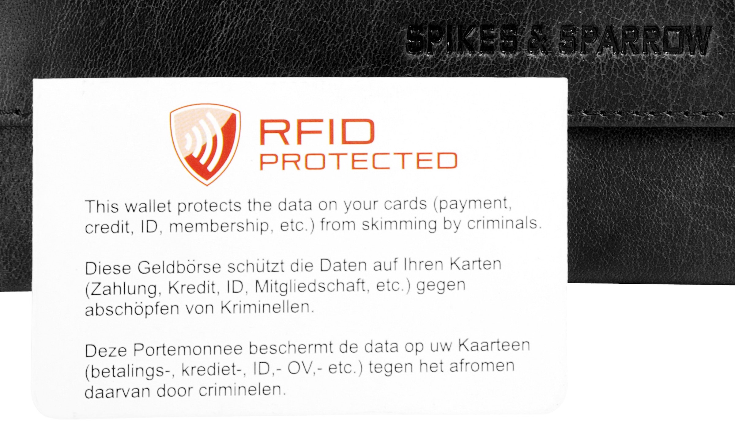 Spikes & Sparrow Porte-monnaie echt Leder