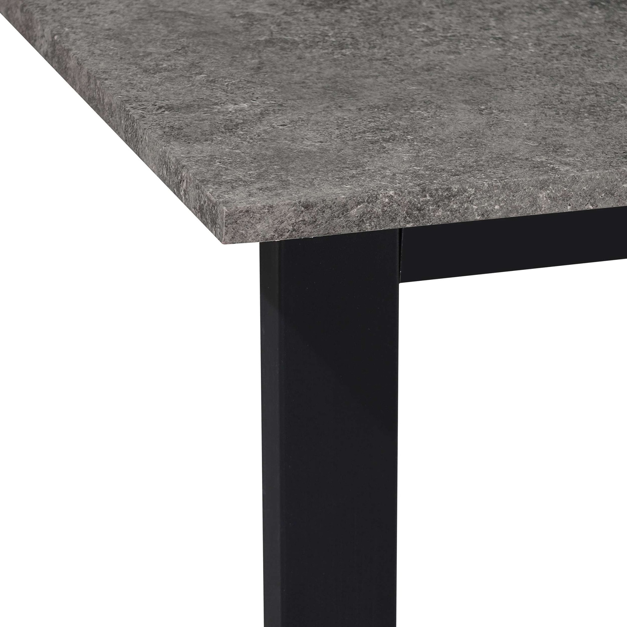 GOODproduct Table de salle à manger »Barcell« schwarzes Metallgestell, Plattenvarianten wählbar, sowie Grössen