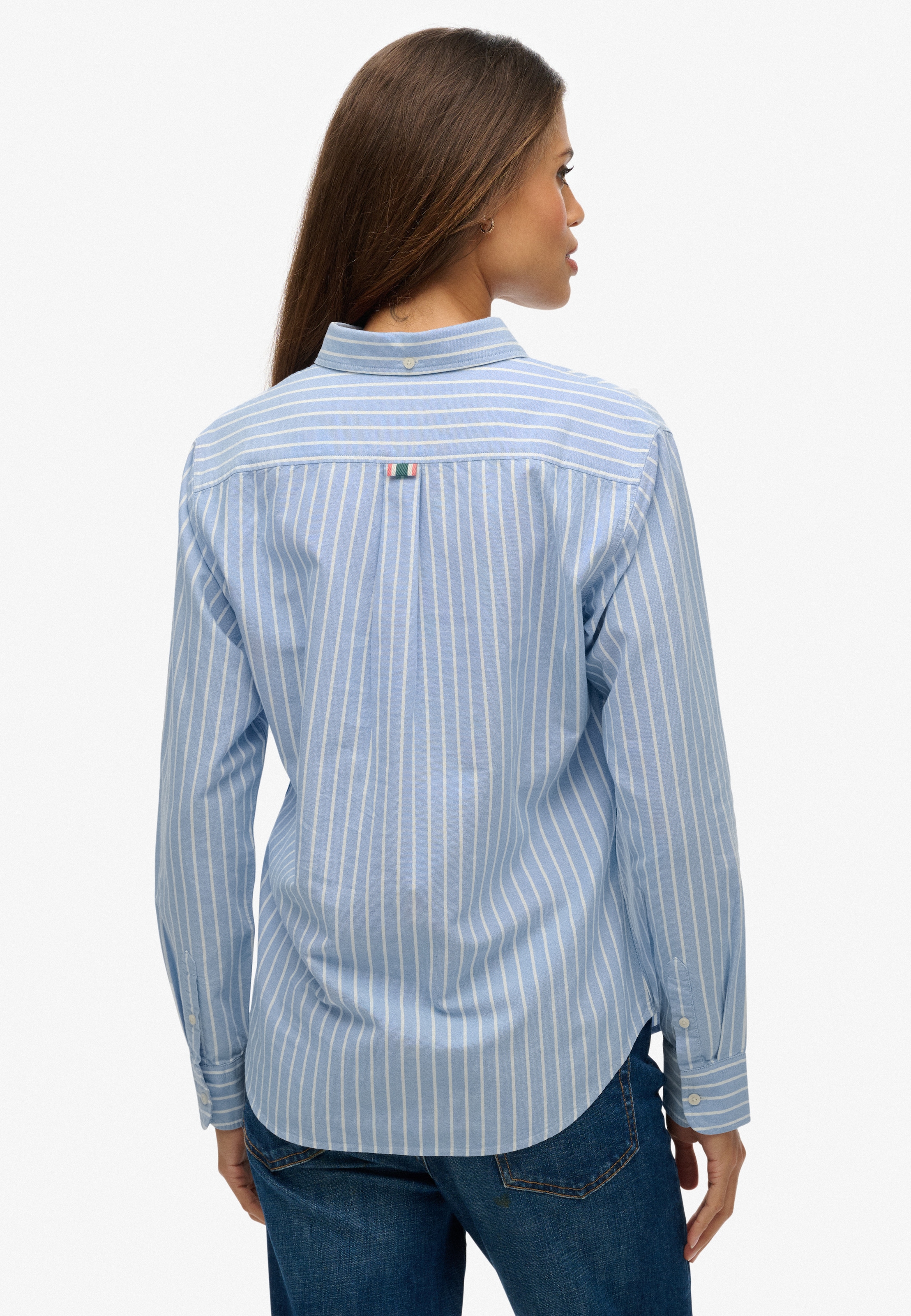 Superdry Blouse chemise »SLIM OXFORD BD L/S SHIRT« Coton, coupe slim
