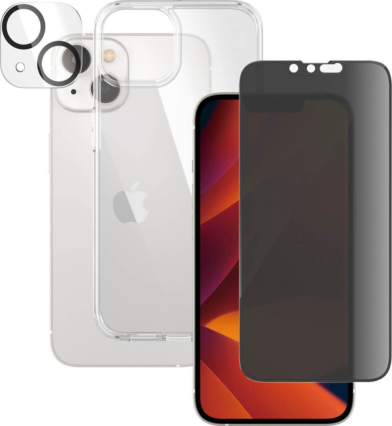 PanzerGlass Couverture arrière »Set: Clear Glass + Case - iPhone 14«