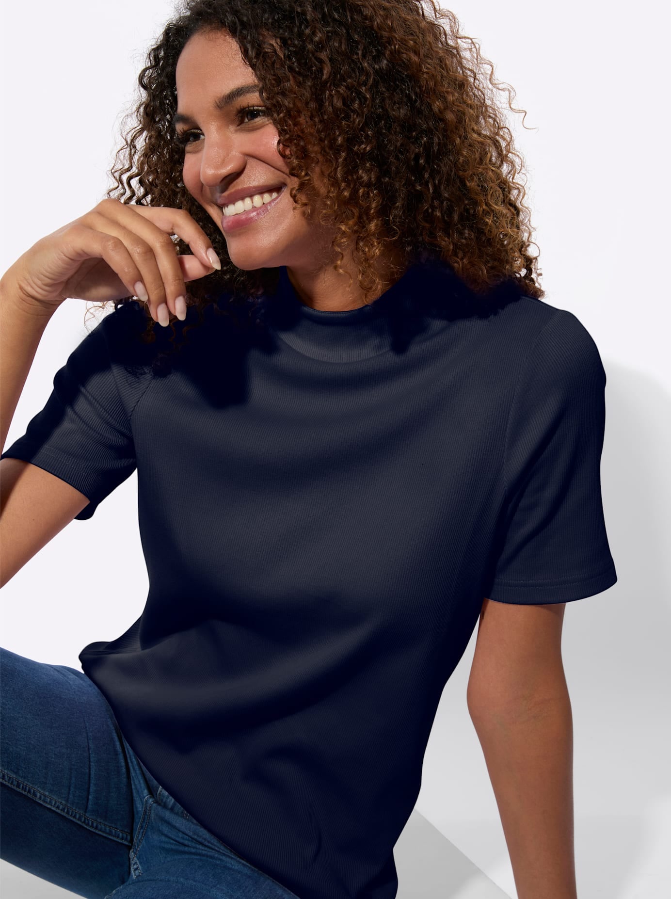 Casual Looks T-shirt à col montant »Stehkragen-Shirt« 1 pièces