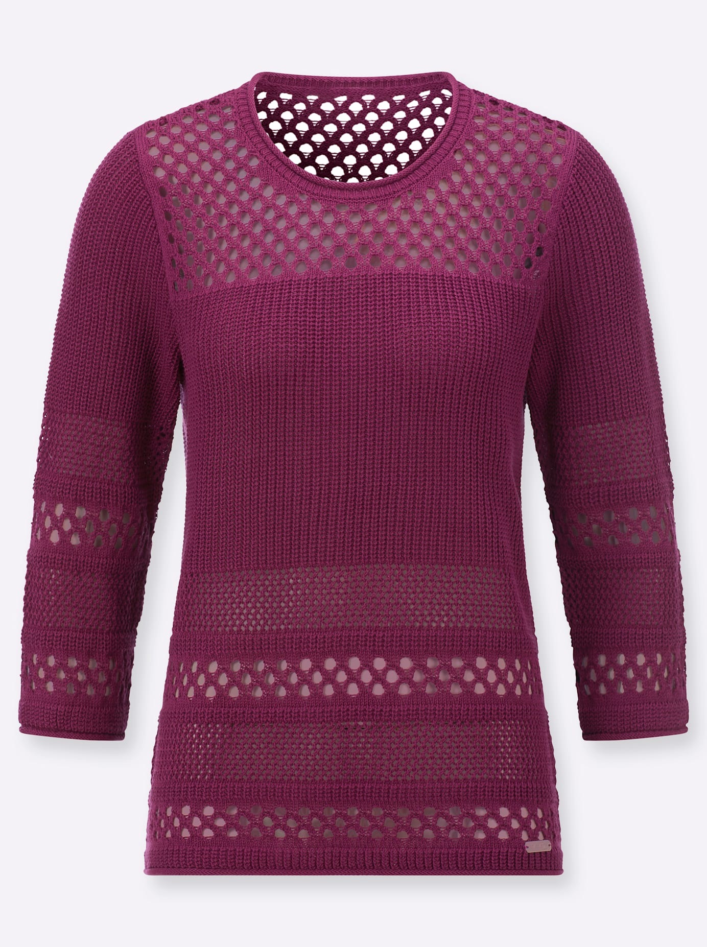 Casual Looks Pull à manches 3/4 »Ajour-Pullover«