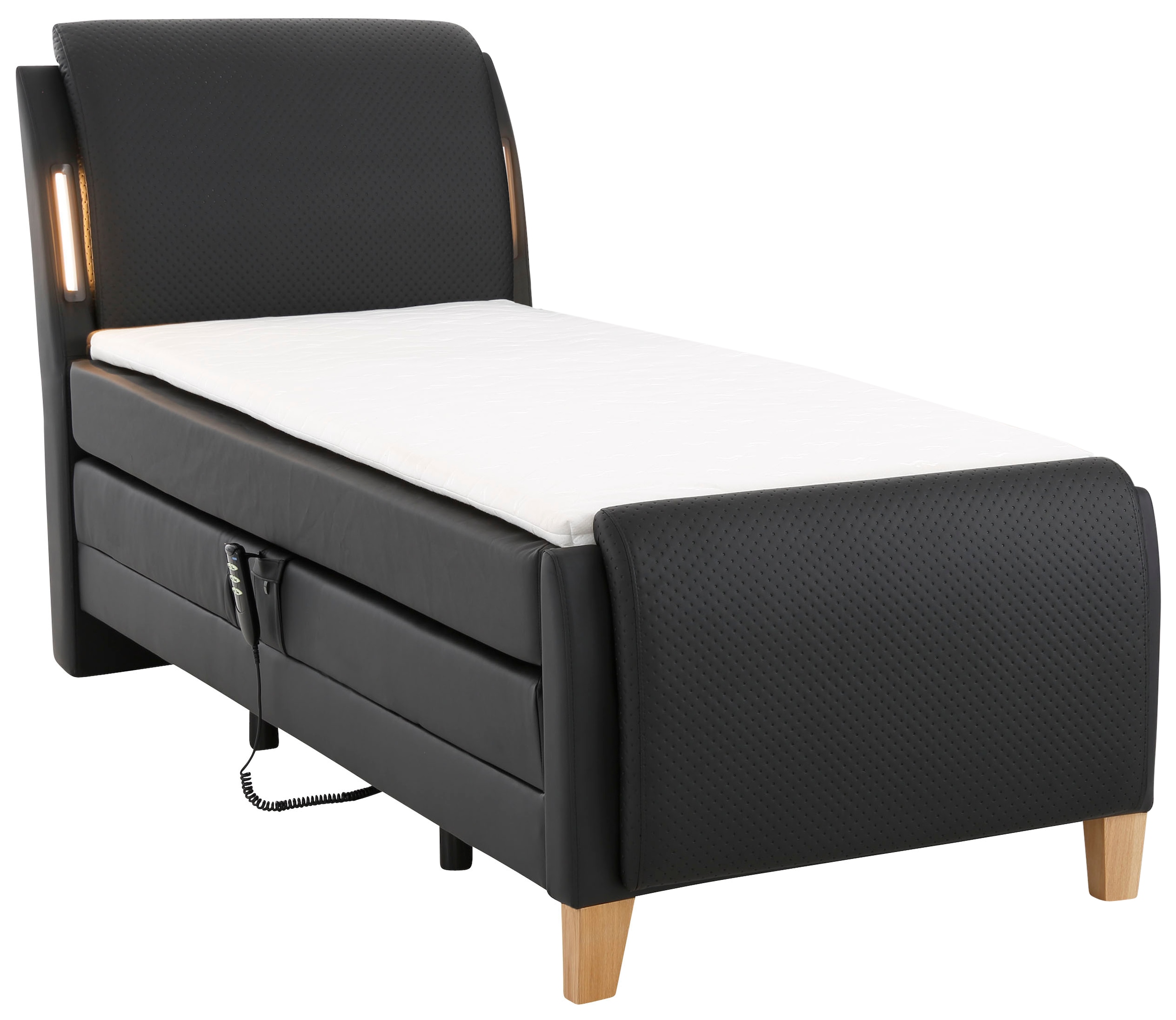 Home affaire Lit boxspring »Messina2« confort allongé réglable électriquement