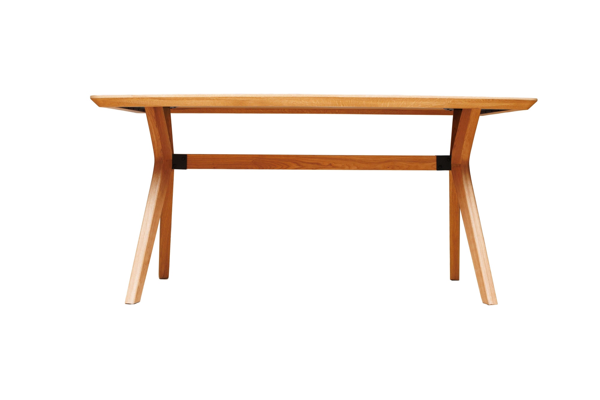 GOODproduct Esstisch »Arco Küchentisch, Tisch, Speisetisch, Esszimmertisch, Familientisch« 4 cm Tischplatte, Eiche geölt, Schweizer Kante & gekreuzte Beine