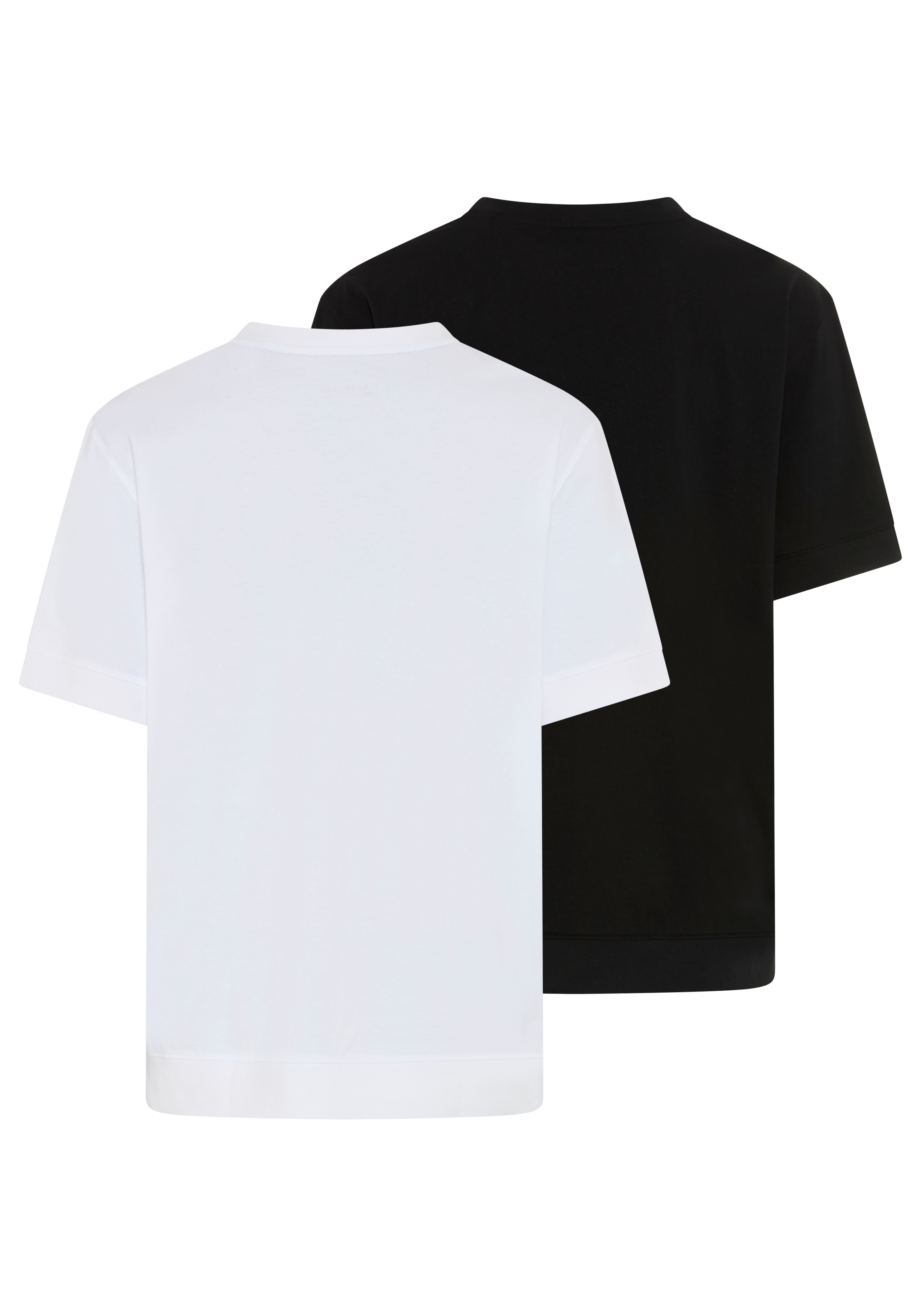 Man's World Plus Rundhalsshirt »auch in Grosse Grössen bis Gr. 7XL Bauch-Fit« 2er-Pack,  Regular Fit, Kurzarm, unifarben, auch in grossen Grössen