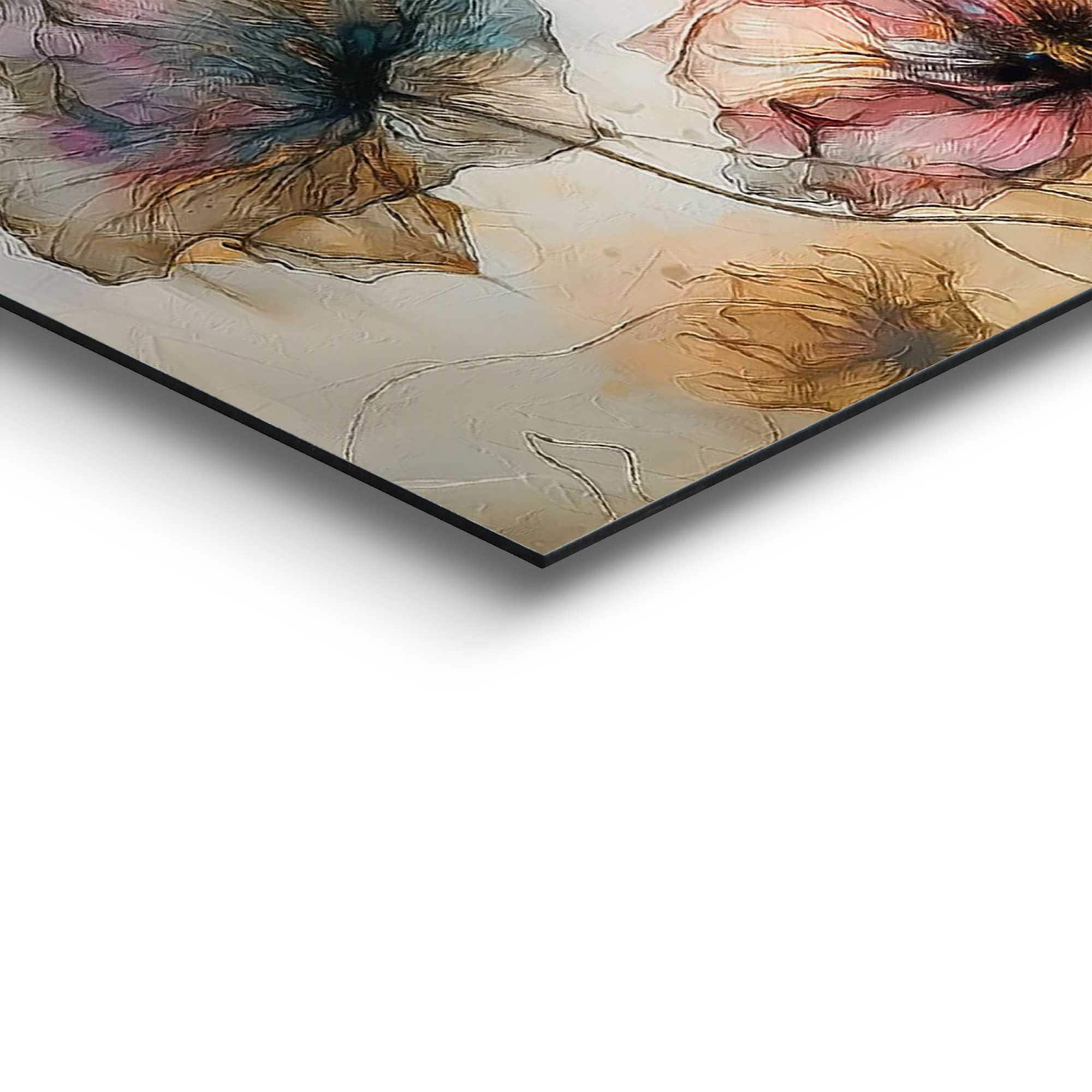 Reinders! Deco-Panel »Aquarellblumen« Wohnzimmer - Mehrfarbig - MDF - Blumen und Pflanzen - 90x30 cm