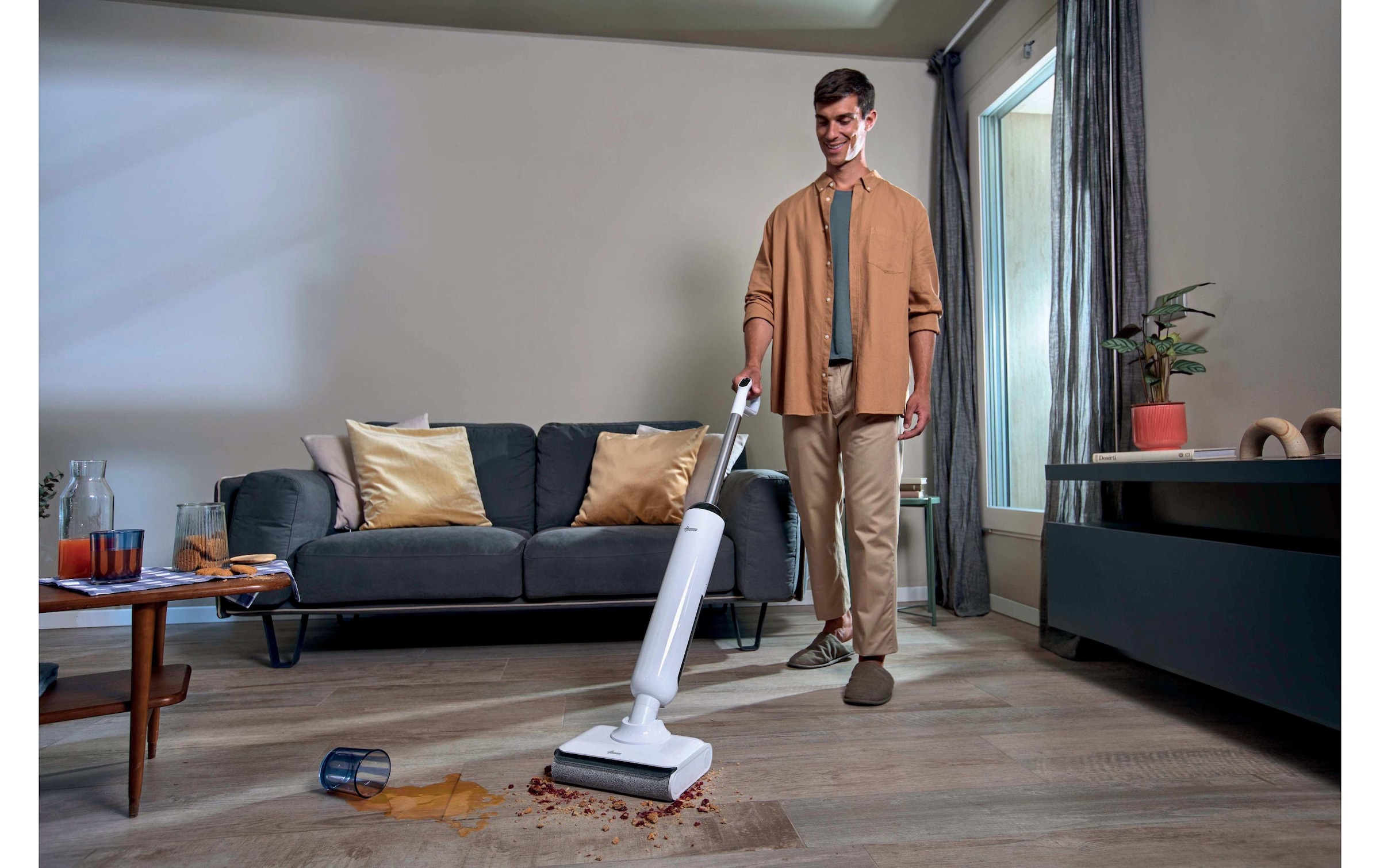 Hoover Nass-Trocken-Akkusauger »HW400 11« Kabelloser Nass- und Trockensauger mit 17.000 Pa Saugkraft