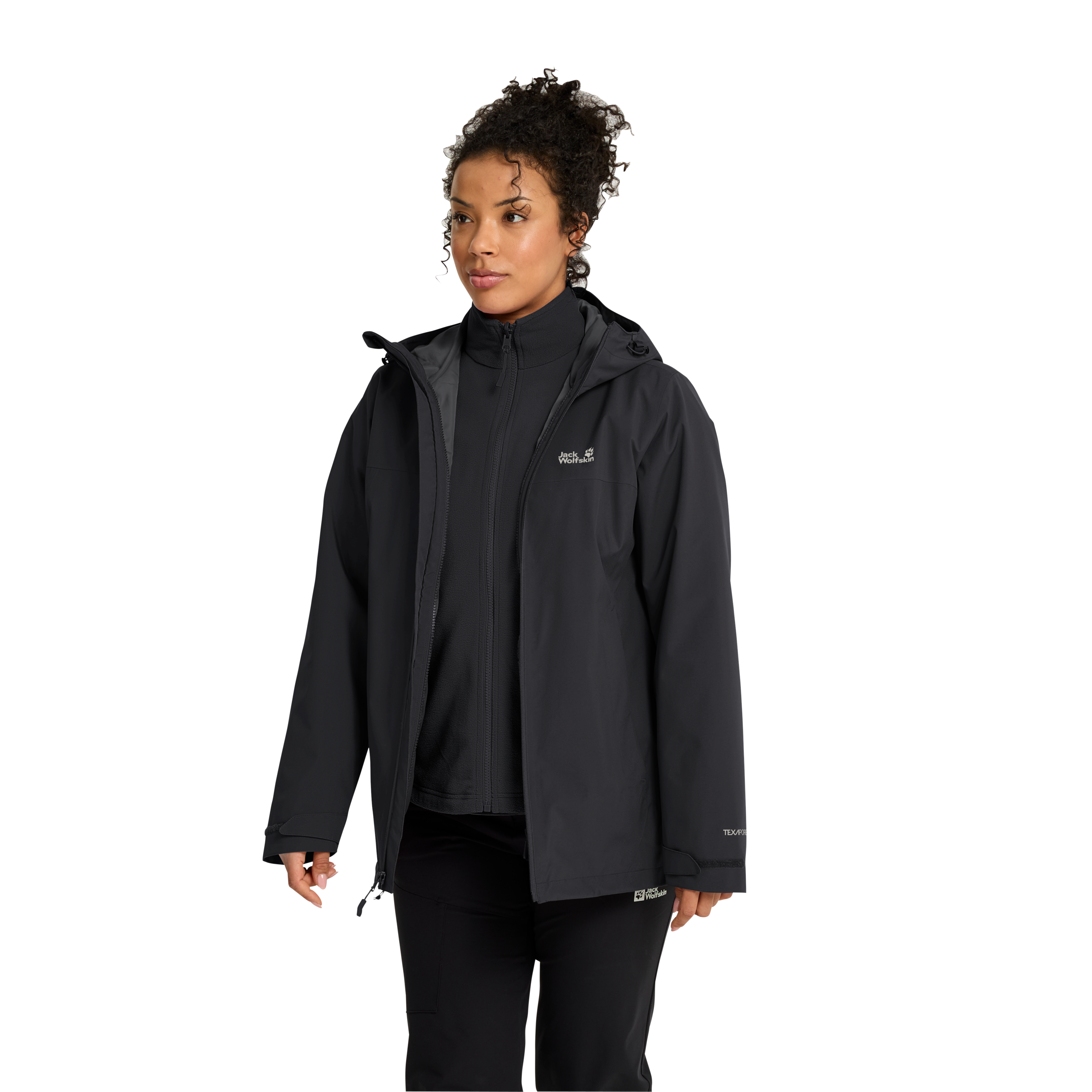 Jack Wolfskin Veste fonctionnelle 3 en 1 »MOONRISE 2 3IN1 JKT W« Veste fonctionnelle 3-en-1, pour la randonnée et autres activités de plein air