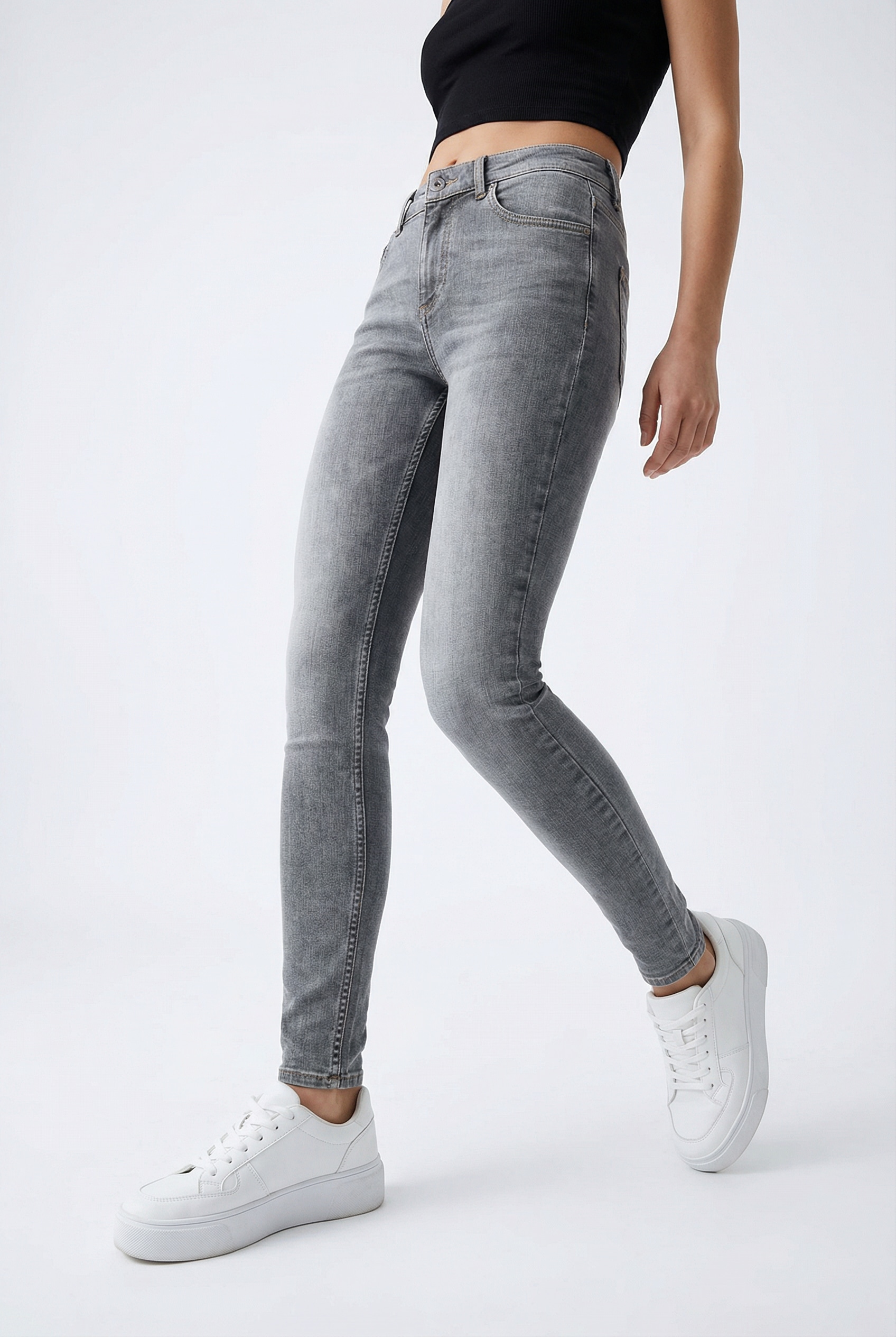 ONLY Skinny-fit-Jeans »ONLBLUSH MID WAIST SKINNY DNM DOT«