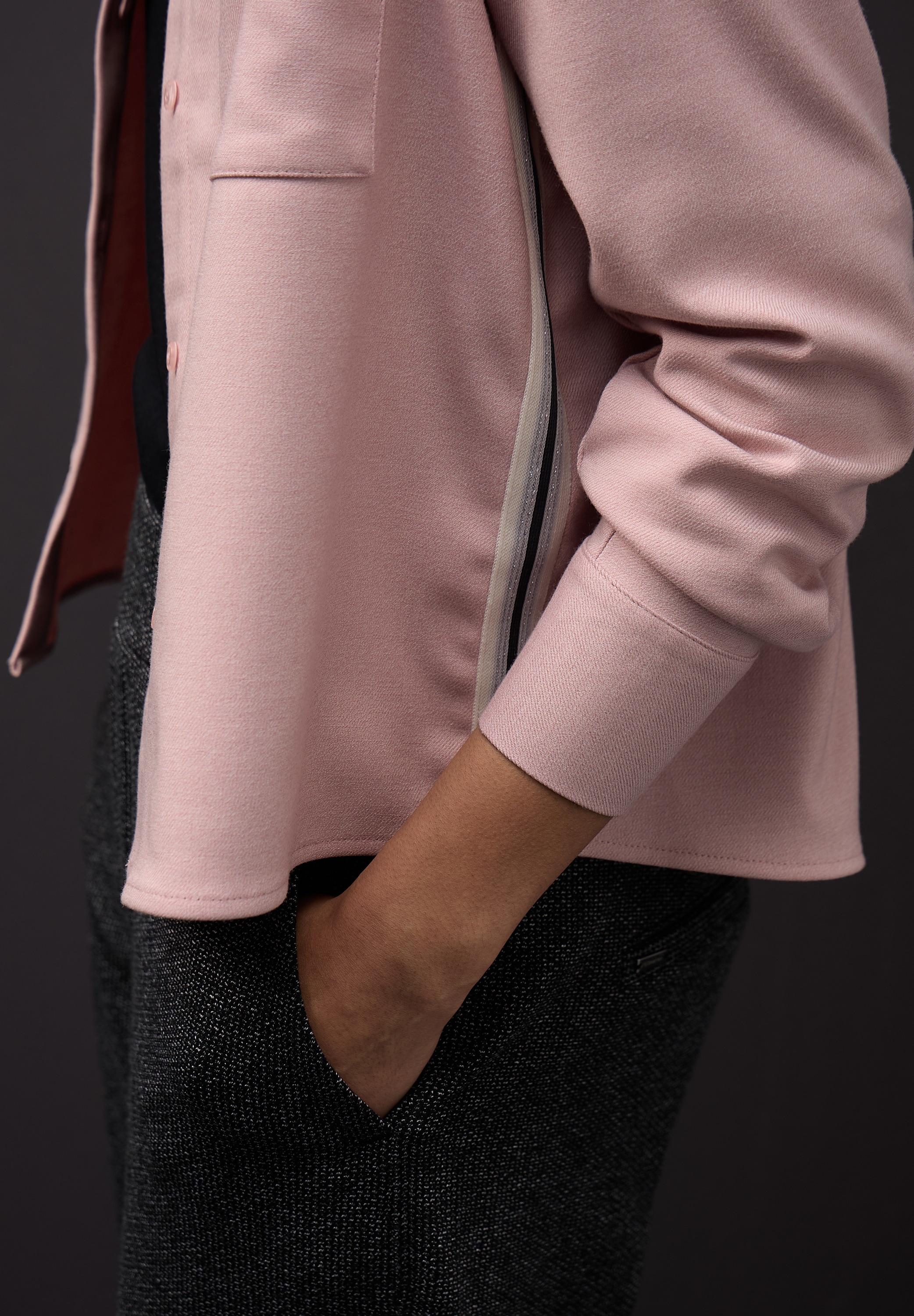 STREET ONE Shirtbluse mit seitlichen Tape-Details