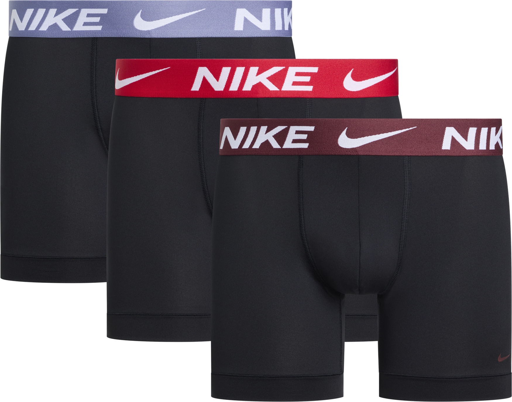 NIKE Underwear Boxer »BOXER BRIEF 3PK« Packung, 3er, 3 cuis mit NIKE Logo-Elastikbund