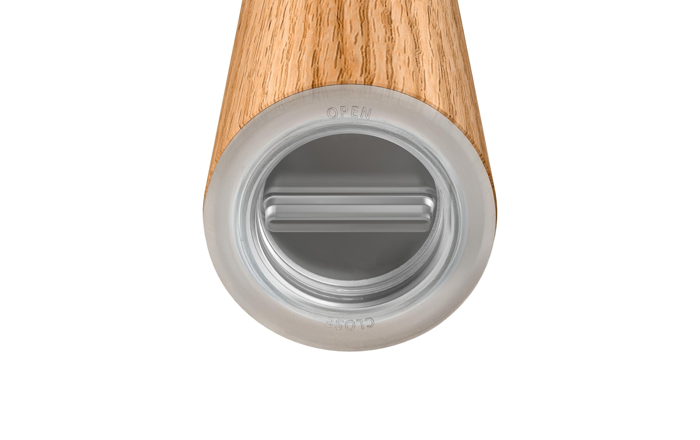 WMF Gewürzmühle »Nature Pro Edelstahl« Keramikmahlwerk, einstellbarer Mahlgrad, Aromaschutzdeckel, Holz