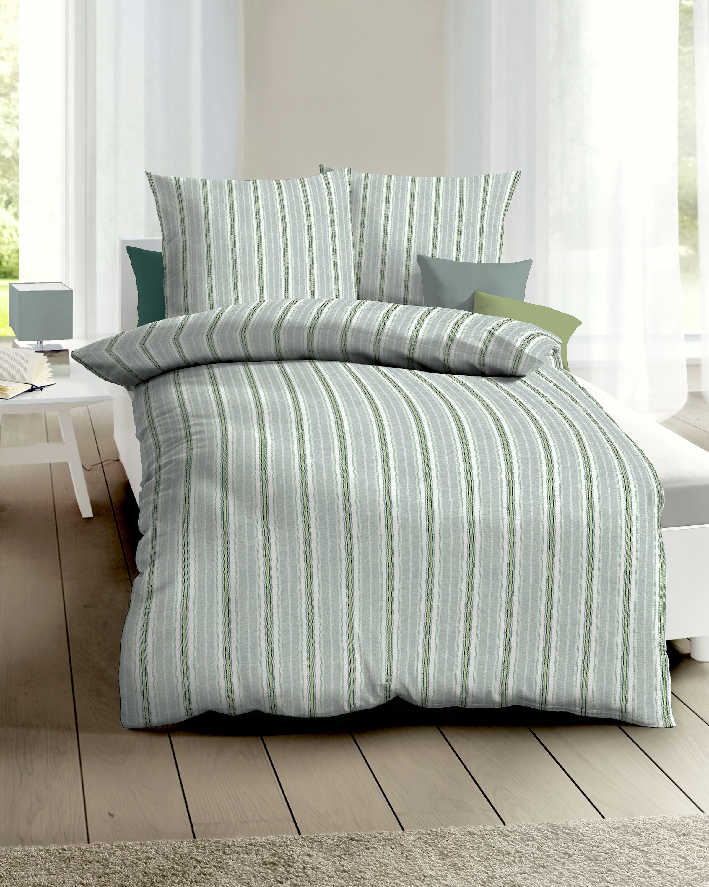 Kaeppel Linge de lit »Resort« 2 cuis à rayures