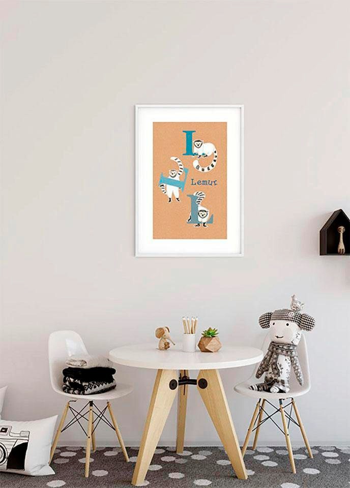 Komar Image »ABC Animal L« 1 cuis tlg. Wandbild zur Dekoration - ohne Rahmen