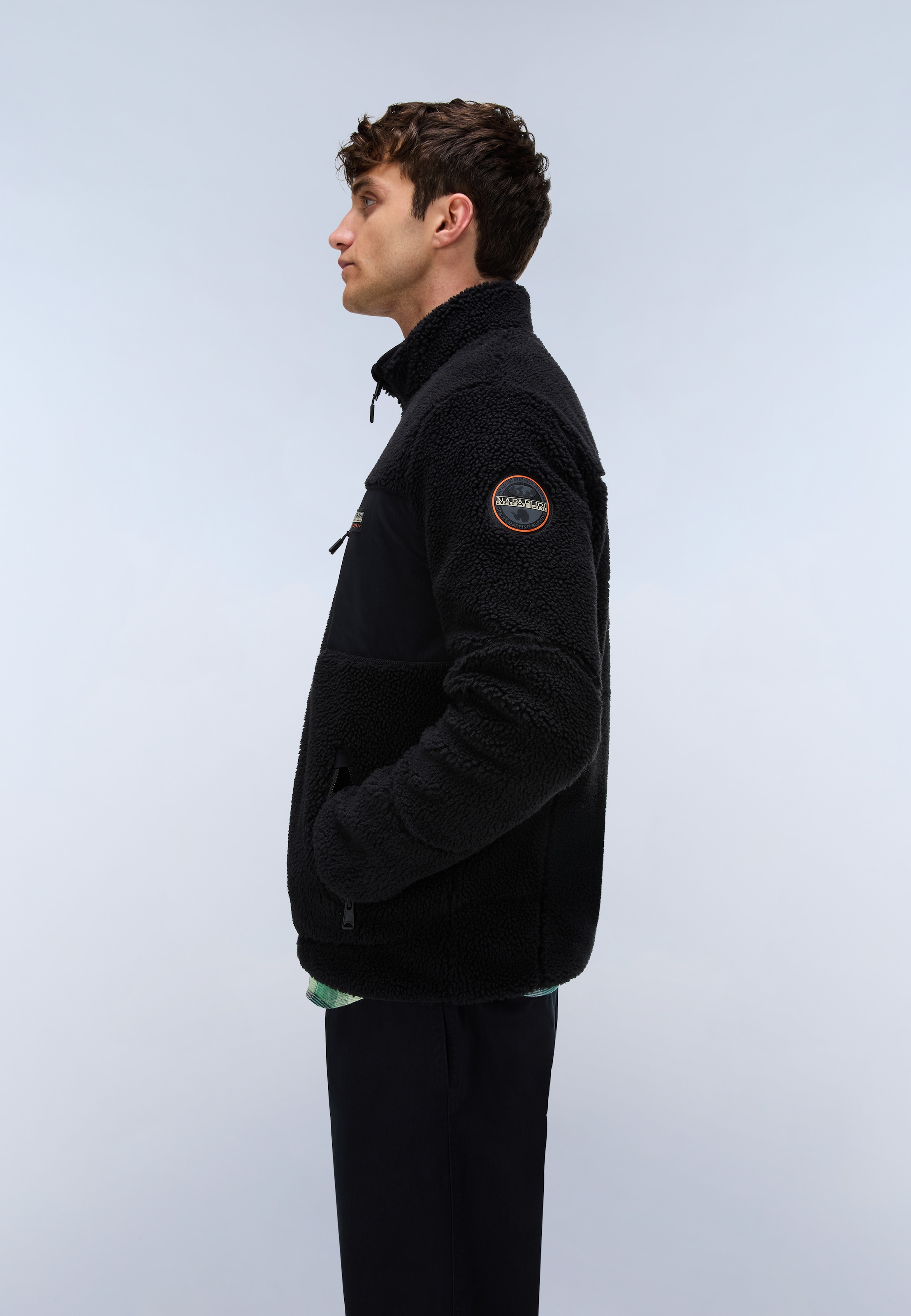 Napapijri Fleecejacke »YUPIK FZ 5 BLACK BEAUTY« mit sportlichem Stil, als flexible Zwischenschicht, leichtes Material