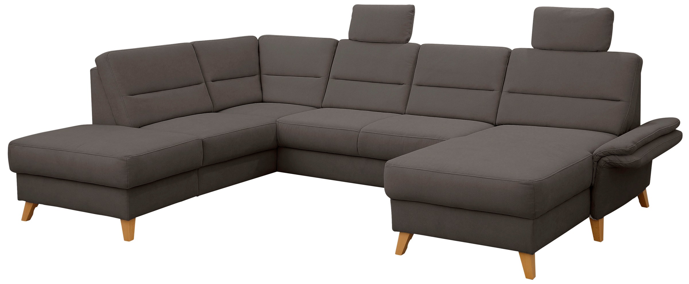 Home affaire Paysage de salon »Westerland U-Form« Federkern, wahlweise Bettfunktion, Stauraum und Armlehn-Verstellung