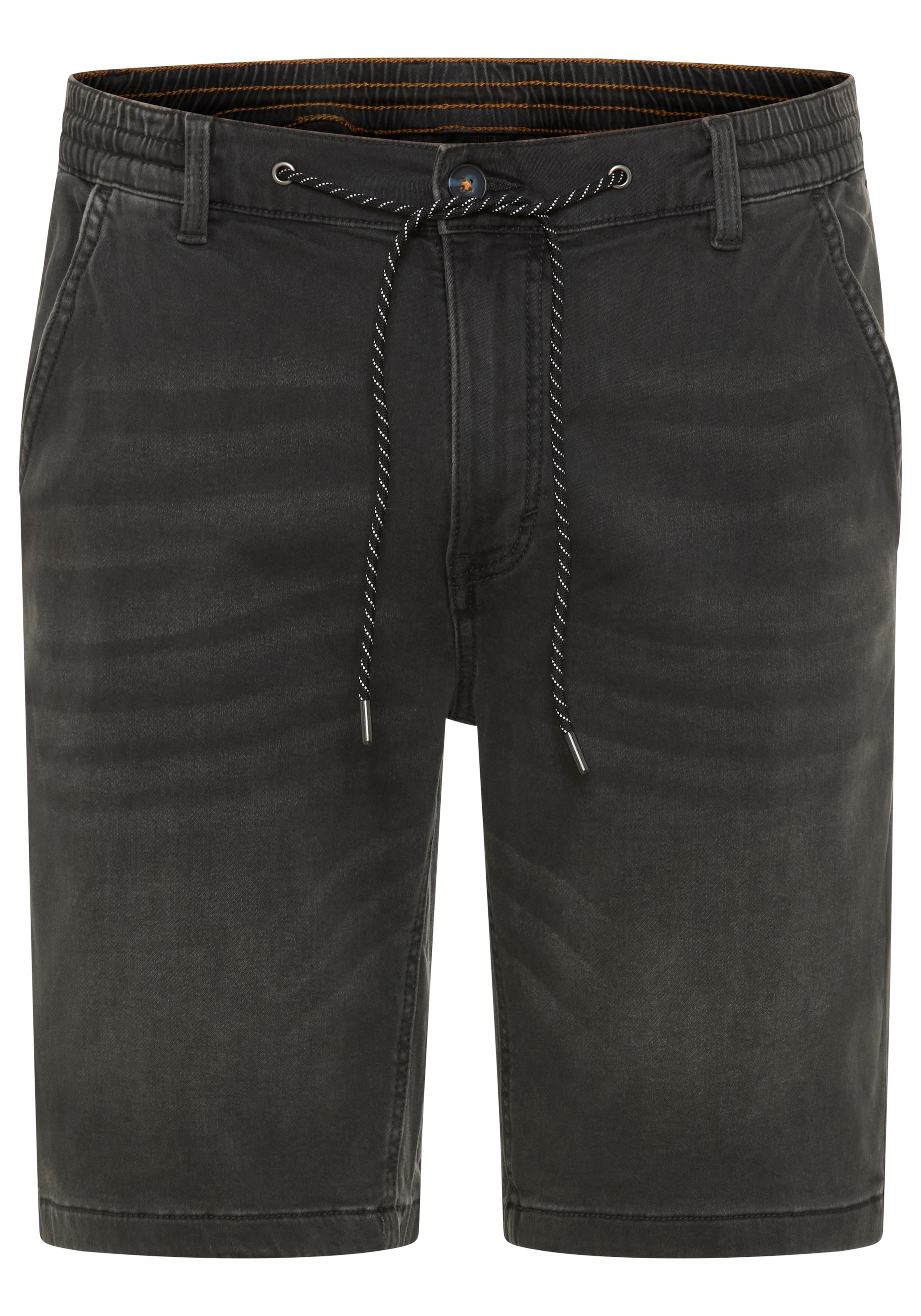 Arizona Bermuda en jean jogging Regular Fit, jambe droite, taille basse, avec cordon de serrage