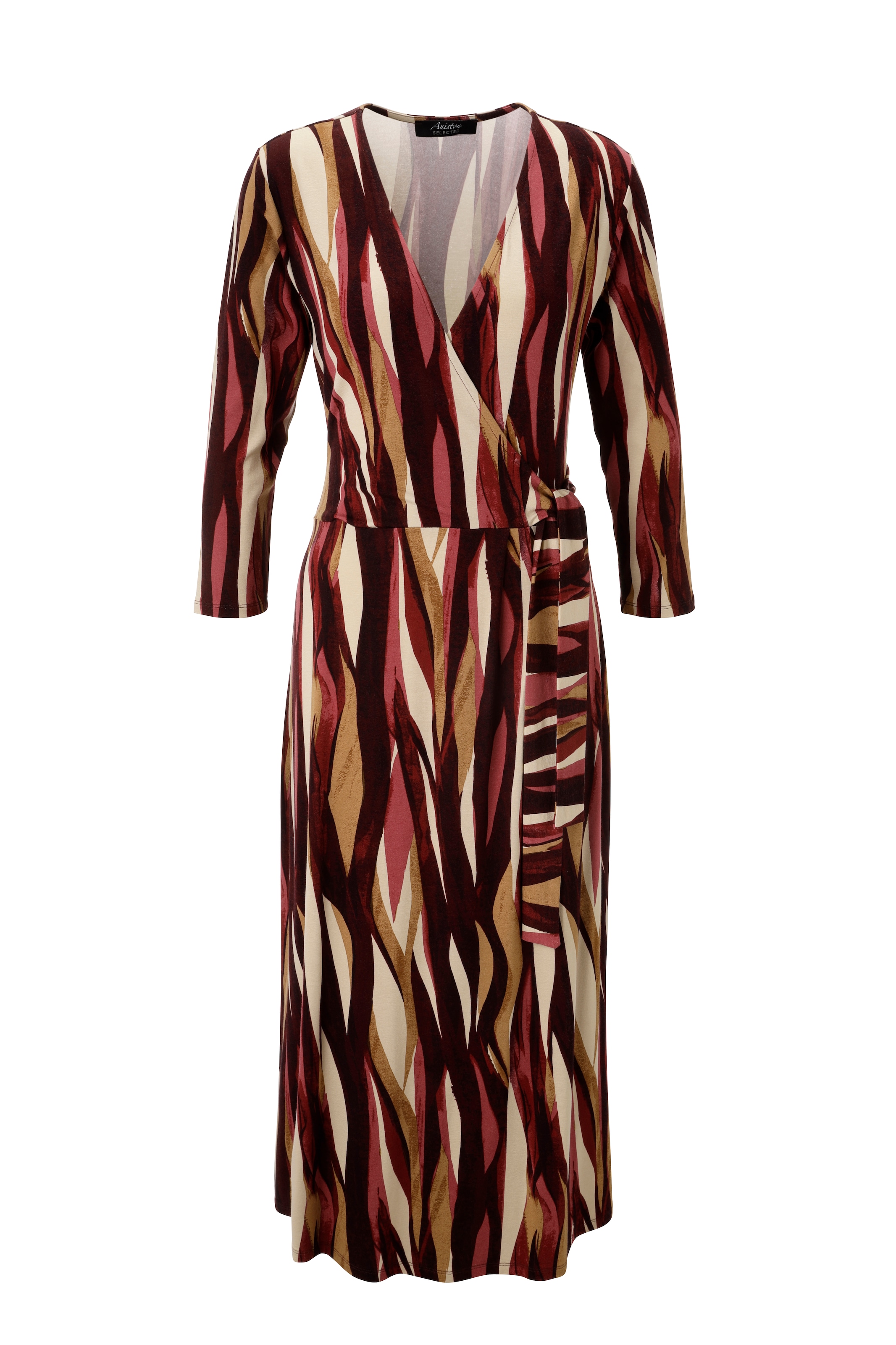 Aniston SELECTED Robe en jersey in femininer Wickel-Optik - NEUE KOLLEKTION