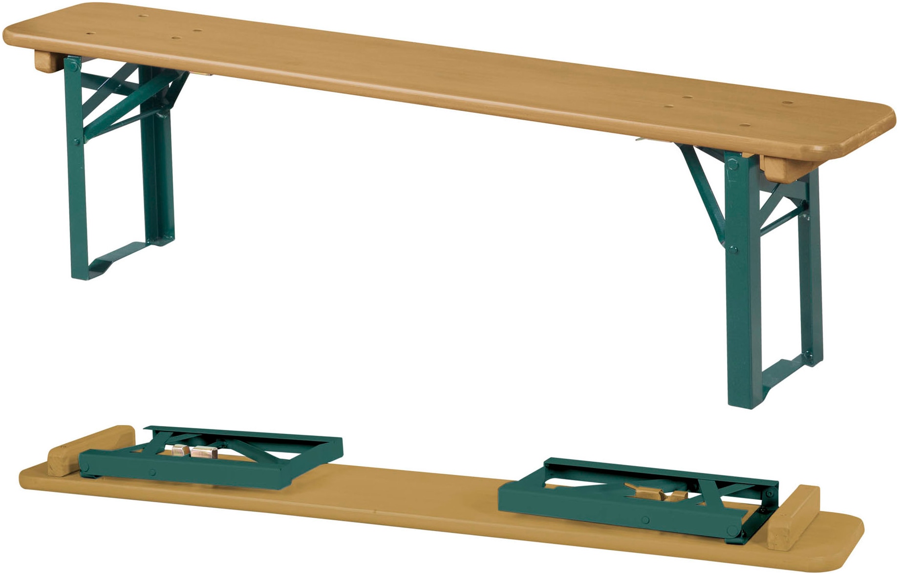 roba® Kindersitzgruppe »Outdoor Party-Garnitur für Kinder, natur/grün, aus Holz« 3 Stk. tlg. FSC® - schützt Wald