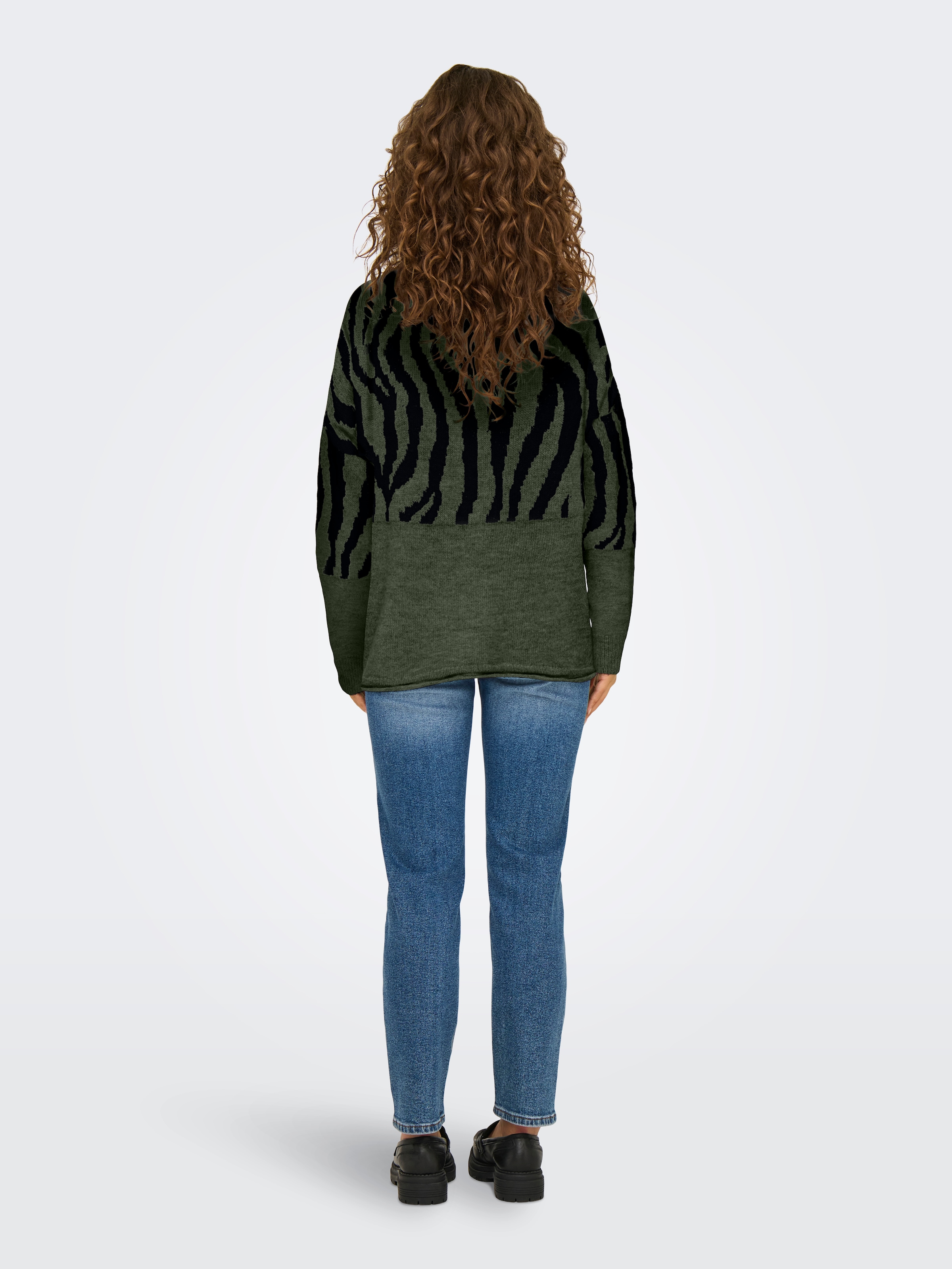 ONLY Pull à col rond »ONLJADE ANIMAL LS O-NECK NOOS KNT«