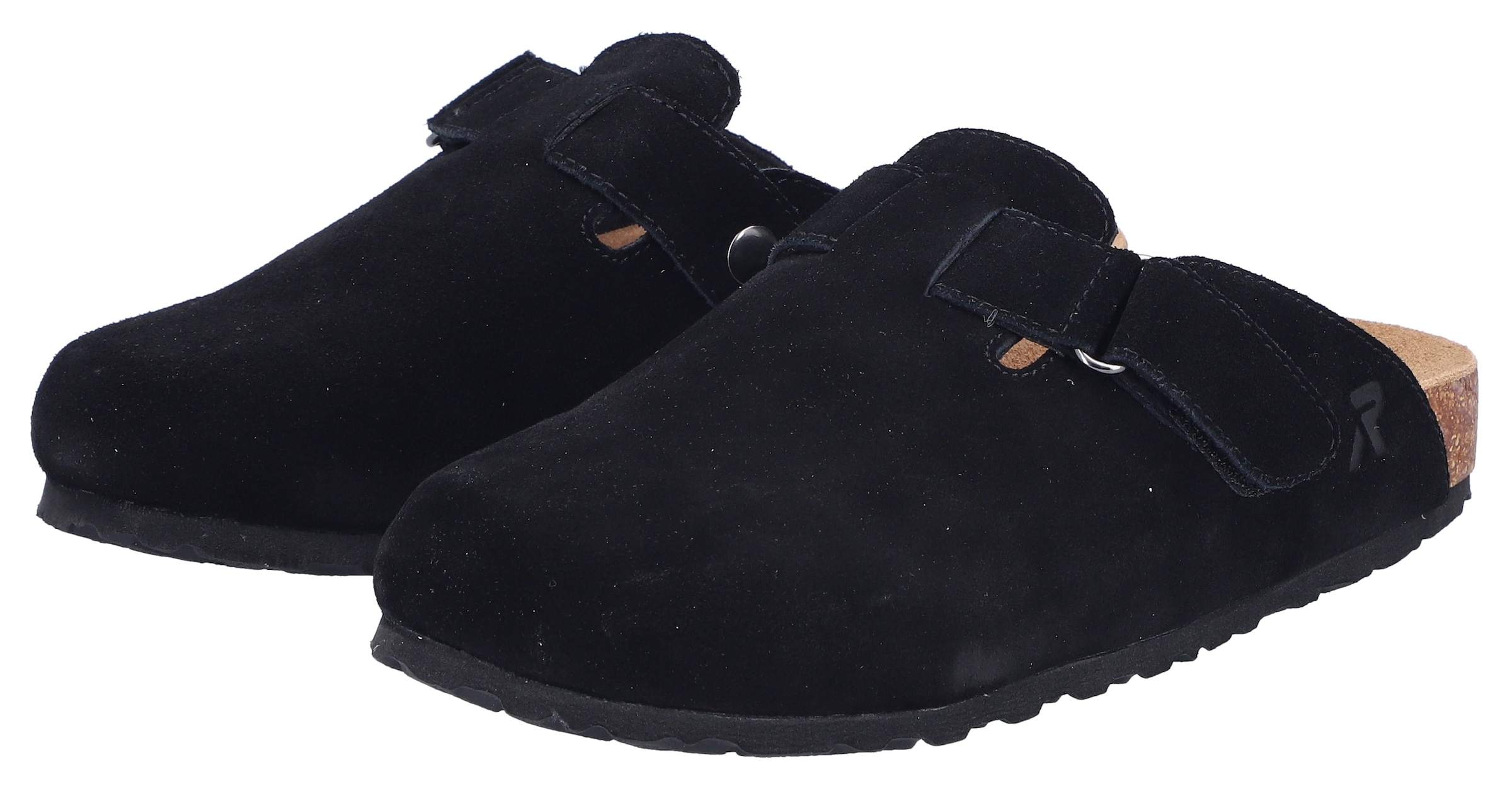 Rieker Clog  Pantolette, Hausschuh, Sommerschuh mit Klettriemchen