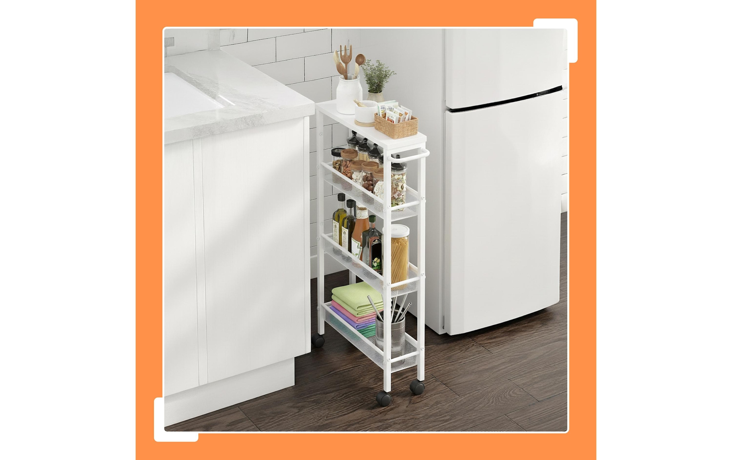 relaxdays Küchenwagen »77 x 13 x 45.5 cm«