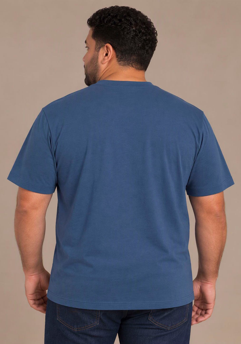 Man's World Plus Rundhalsshirt »auch in Grosse Grössen bis Gr. 7XL Ärmel-Fit« regular fit, Kurzarm, casual, für Frühling und Sommer